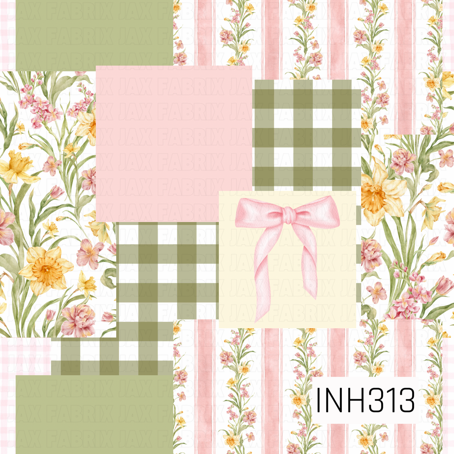 INH313 - Blush And Bloom Patchwork