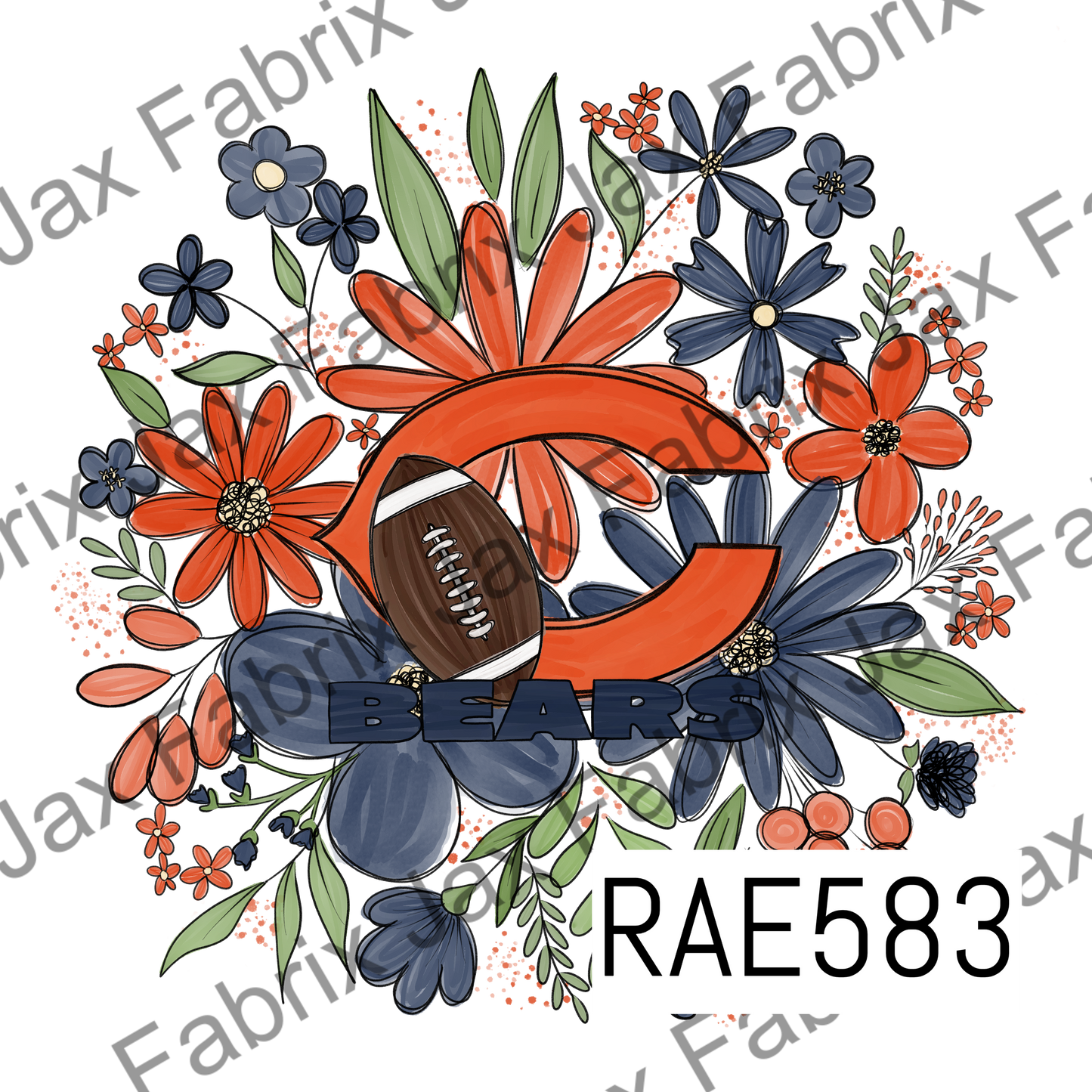 Bears Floral PNG RAE583