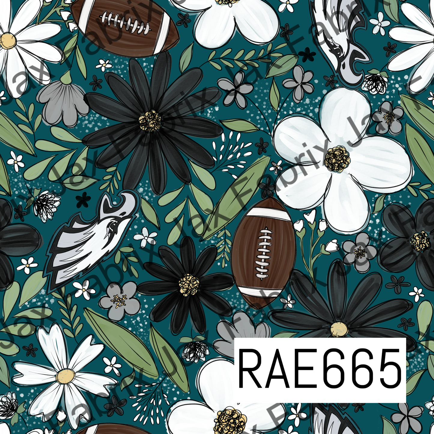 Eagles Football Floral RAE665