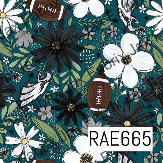 Eagles Football Colored Floral RAE665