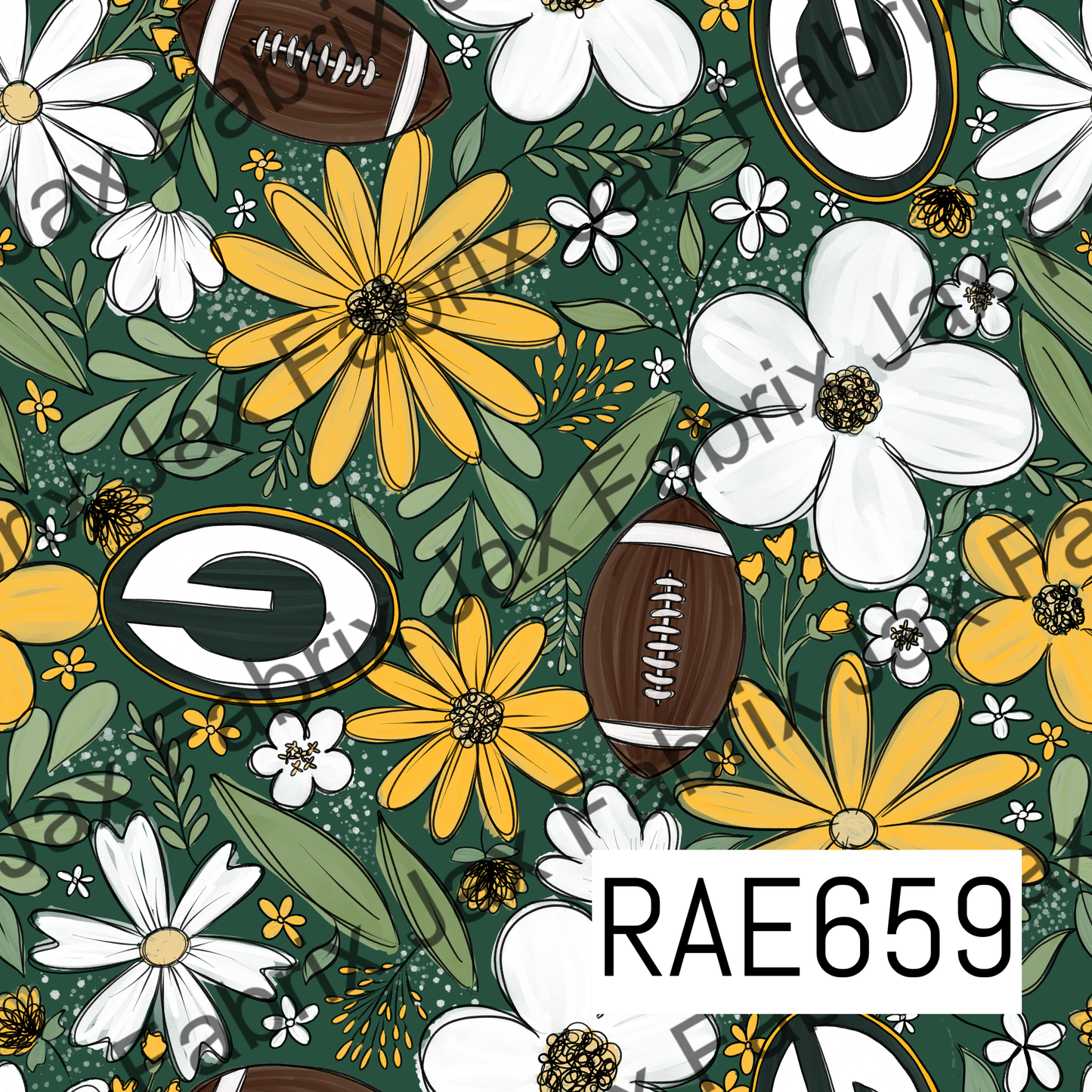 Packers Football Floral RAE659