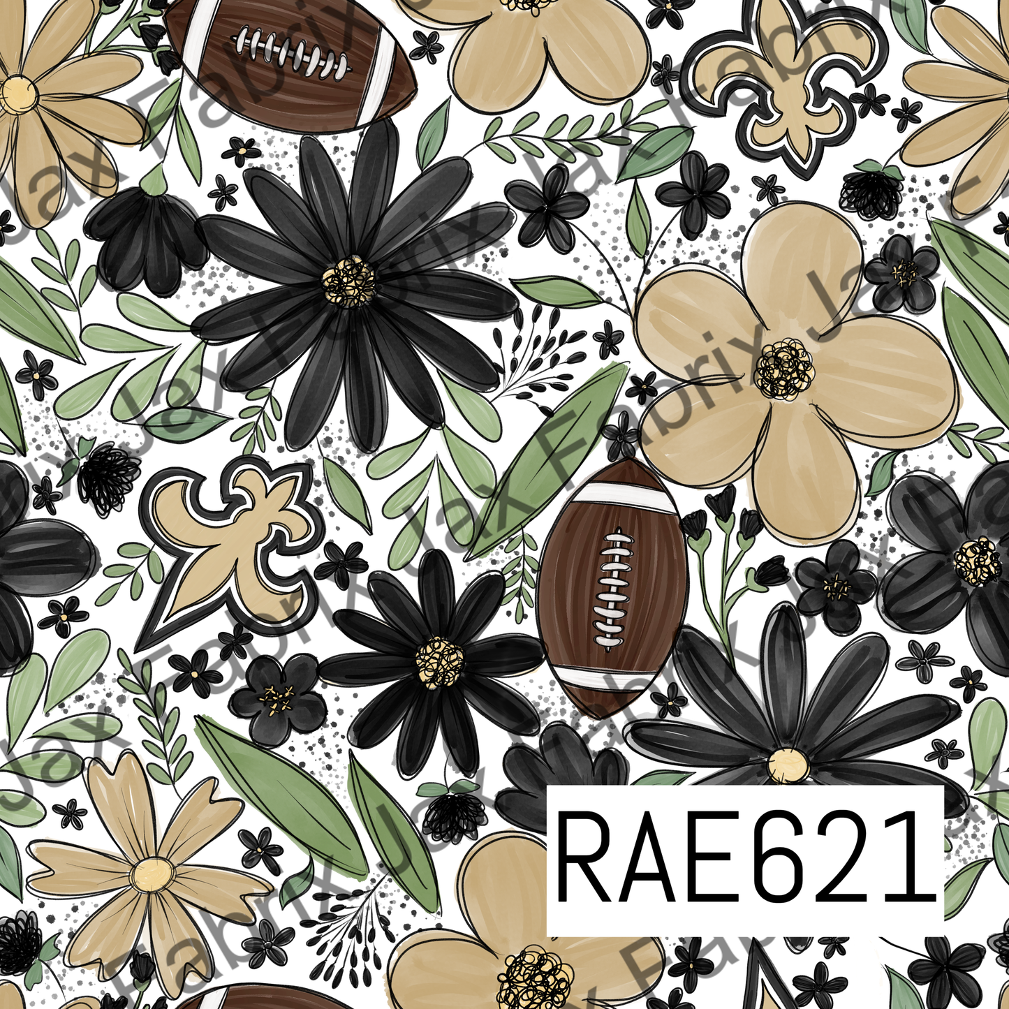 Saints Football Floral RAE621