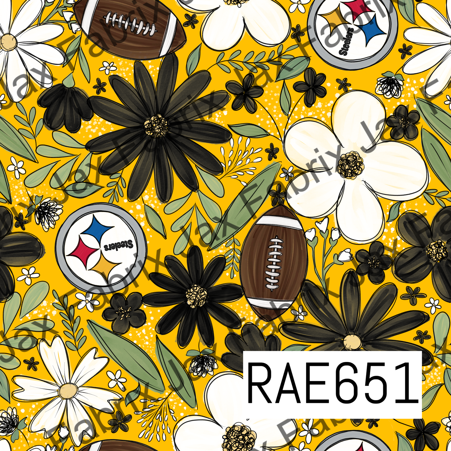 Steelers Football Floral RAE651