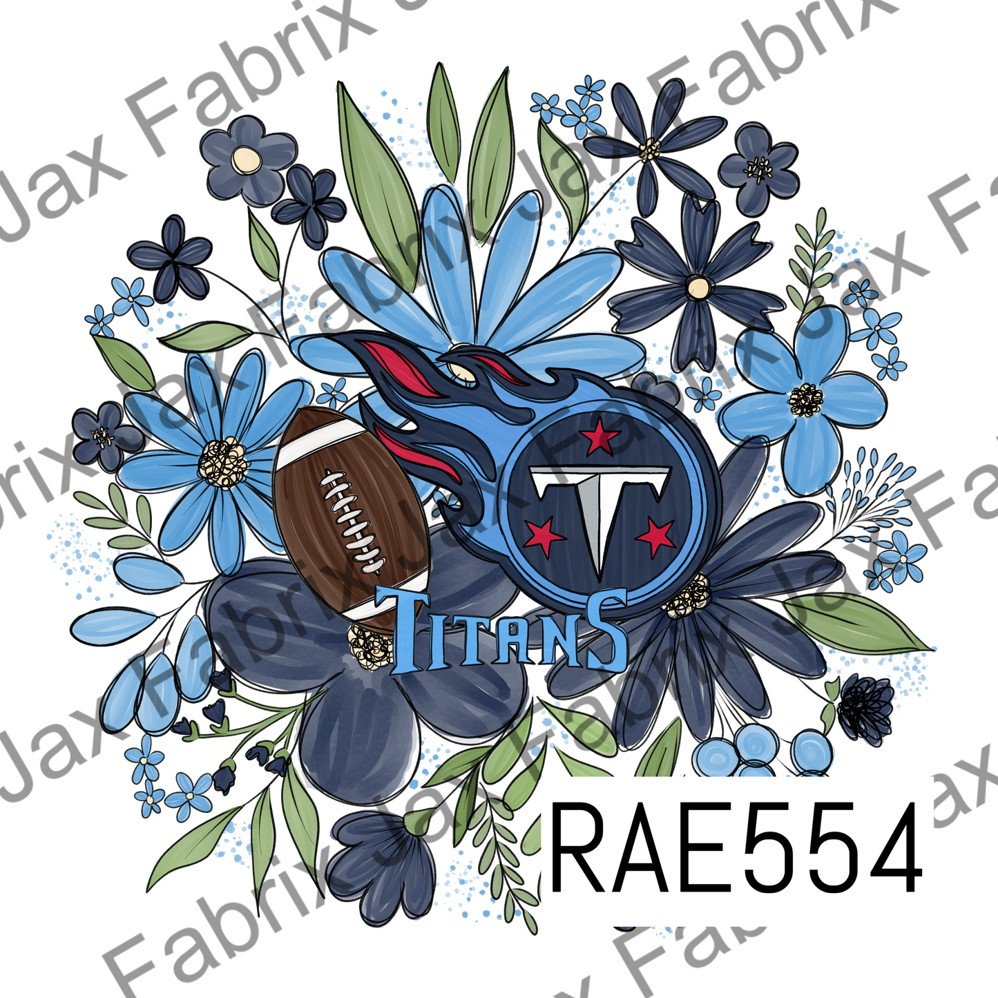 Titans Floral PNG RAE554