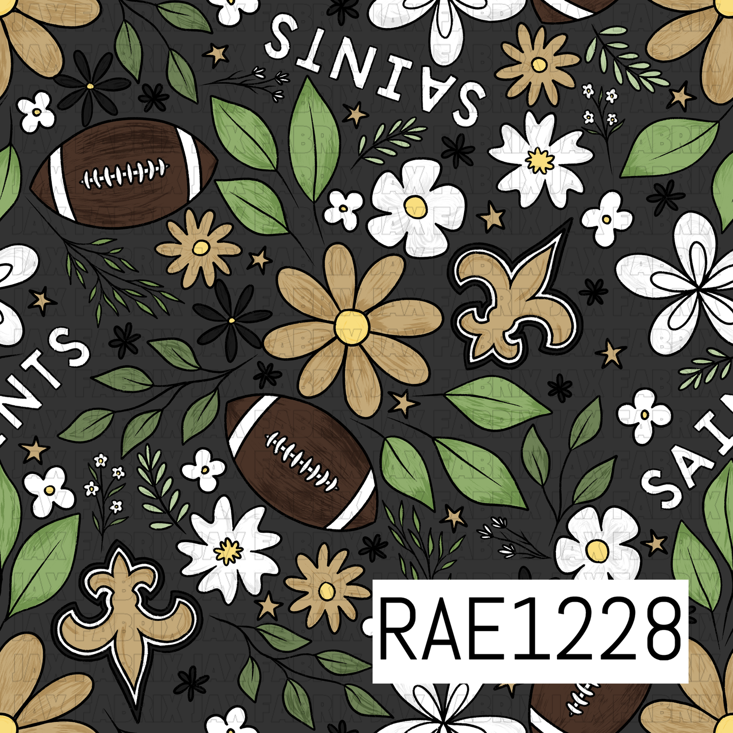 Saints Football Floral RAE1228