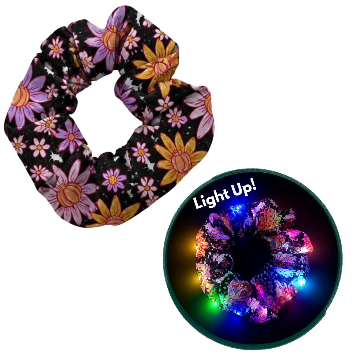 Floral Fright Light Up Scrunchie