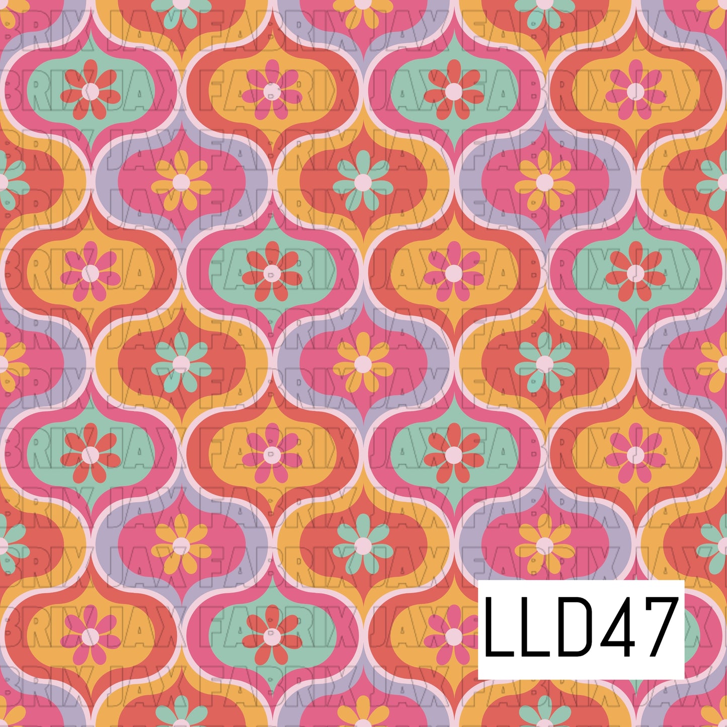 Boho Flowers Bright LLD47