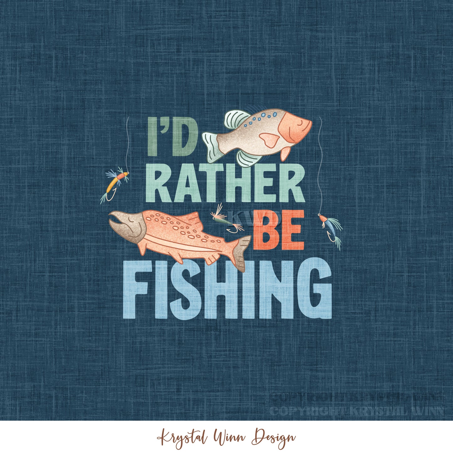 Alaska Panel - I'd Rather Be Fishing KW1134