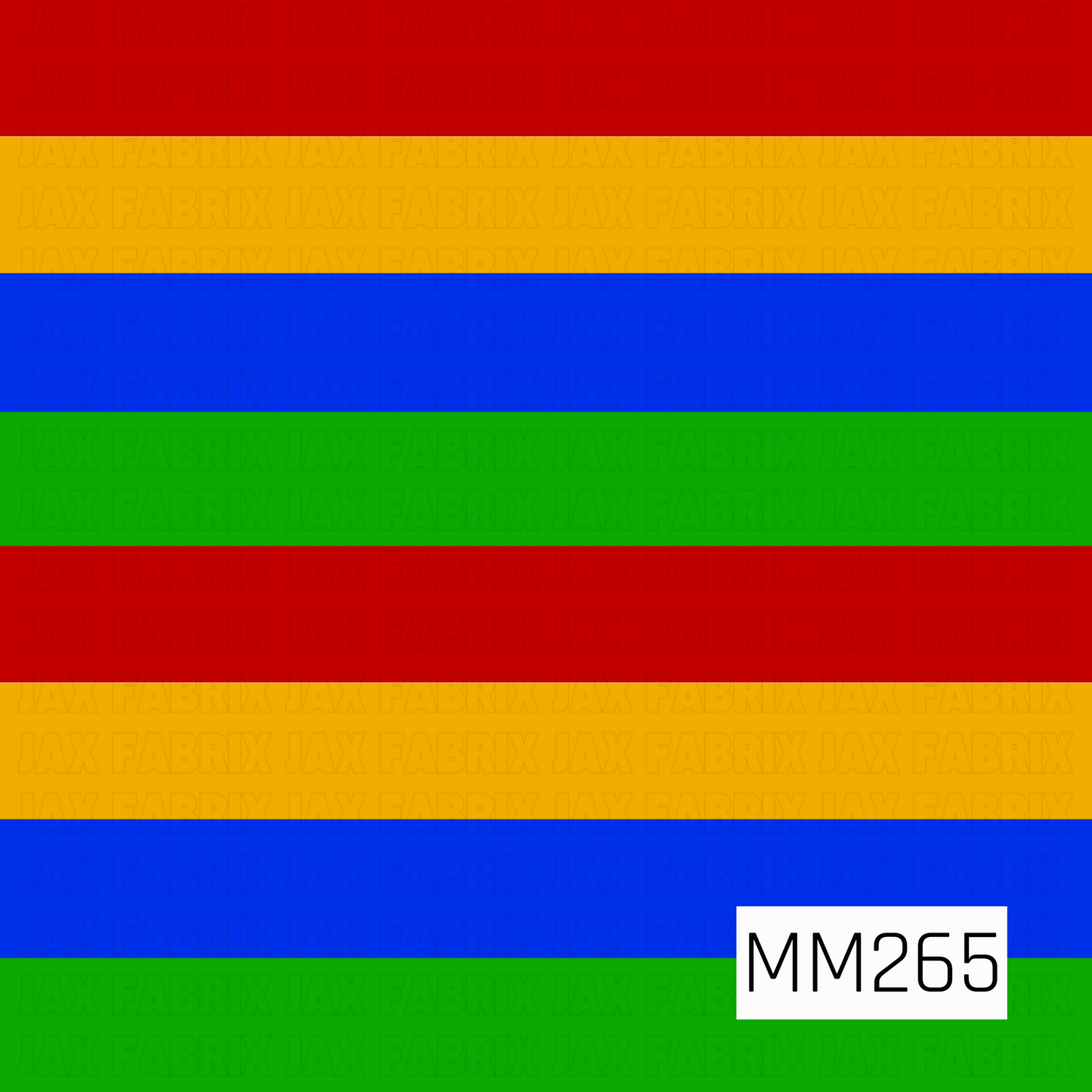bright red, yellow, blue, green vertical stripes