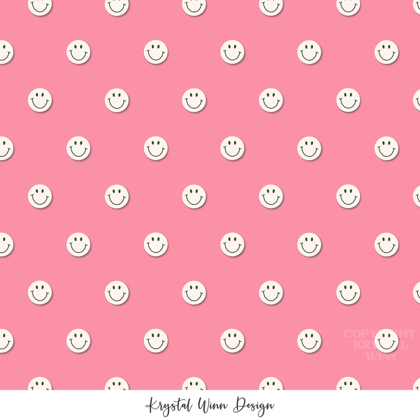 Back to School Smiley Pink KW803