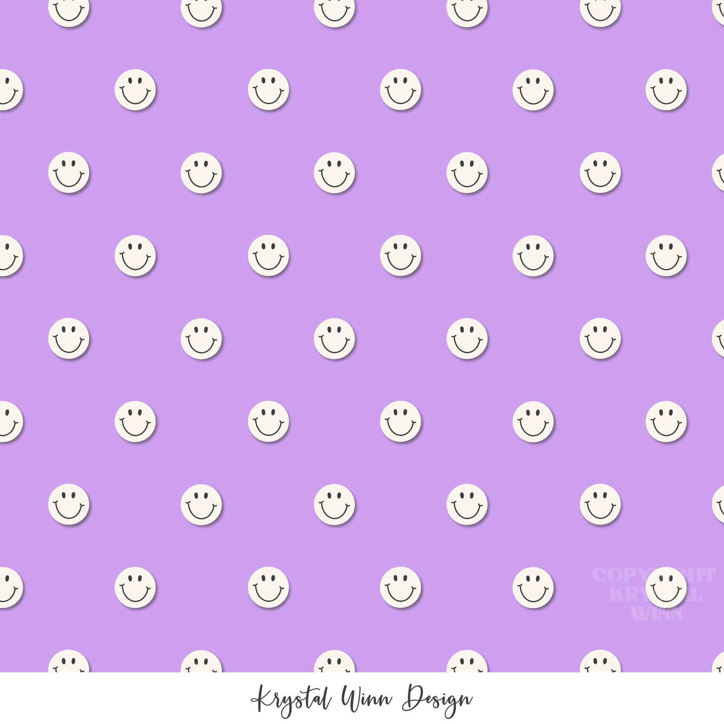 Back to School Smiley Purple KW802