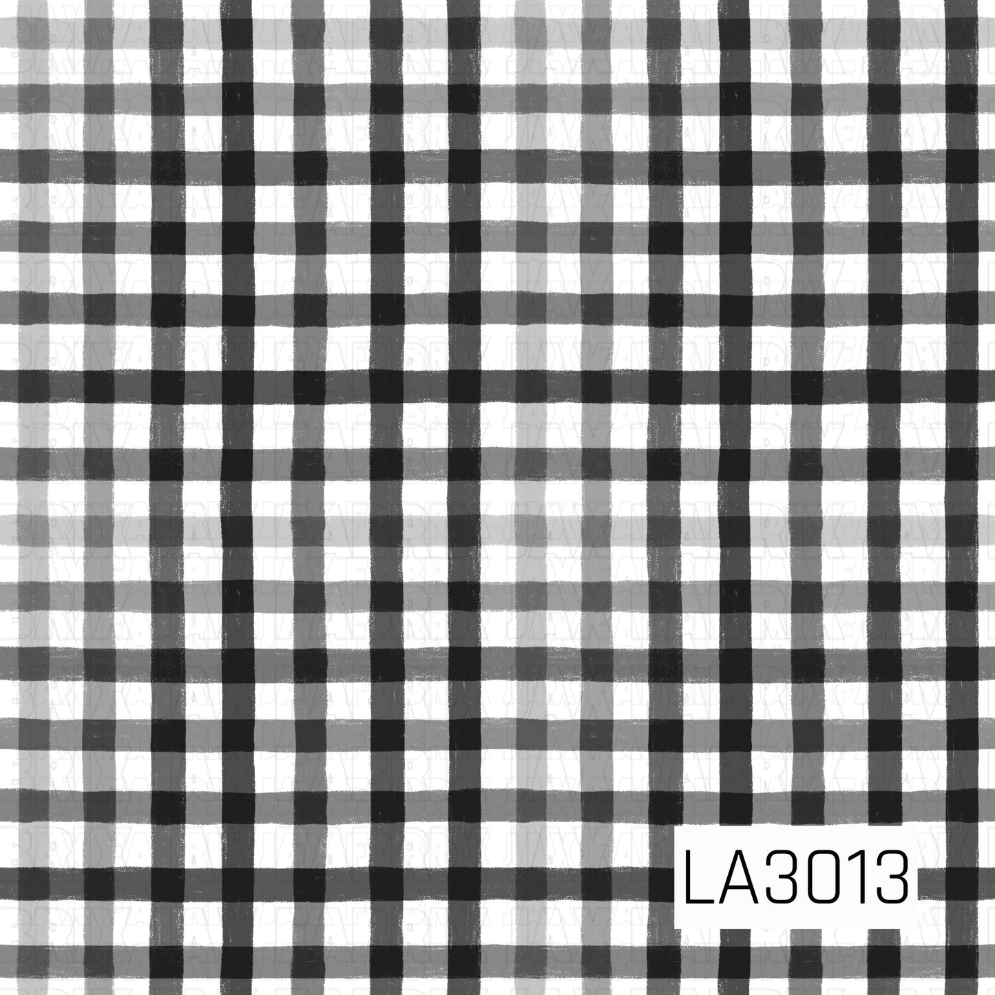 A classic black, white, and gray gingham print with a soft hand-painted texture and layered plaid look.