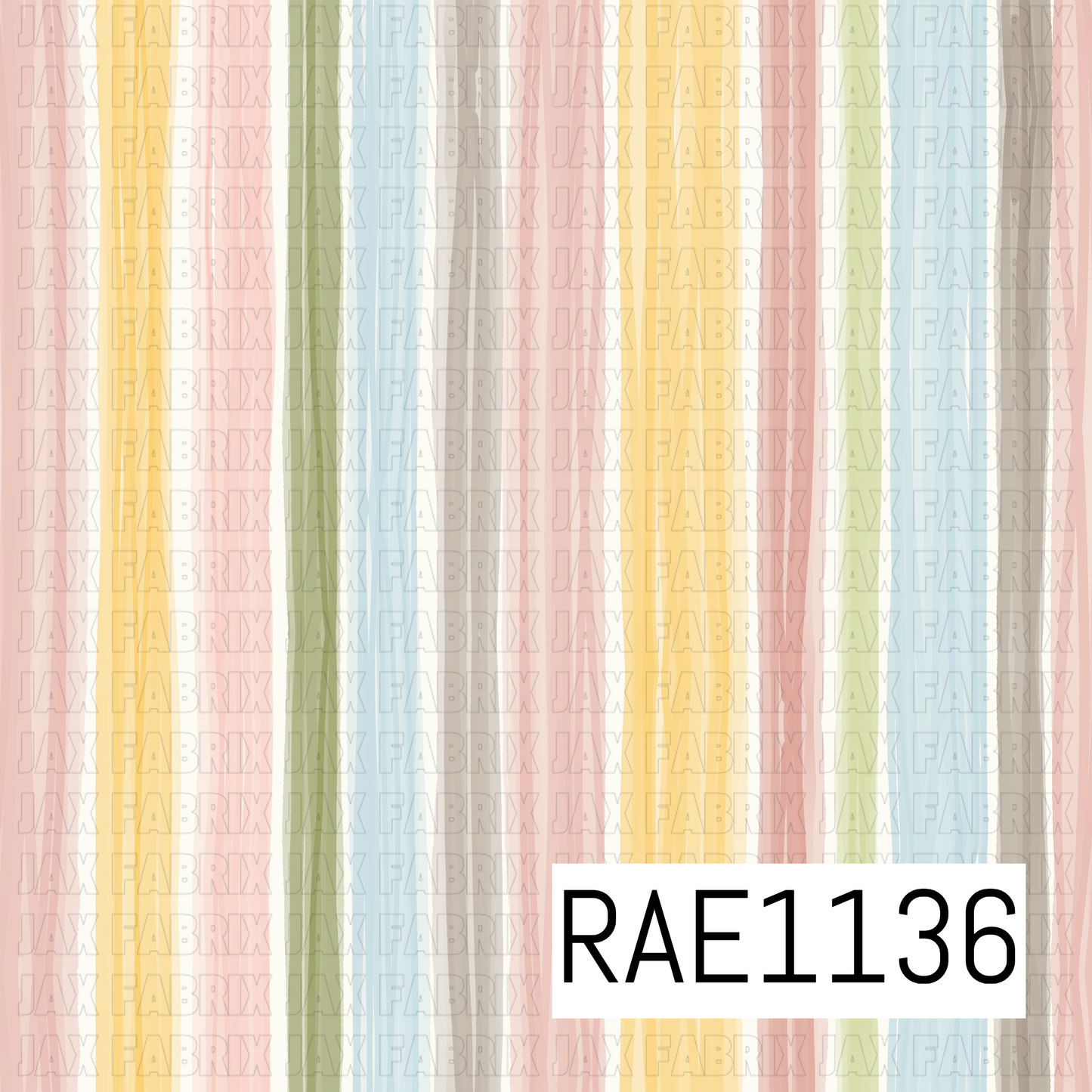 Blush Blue Yellow Spring Stripes RAE1136