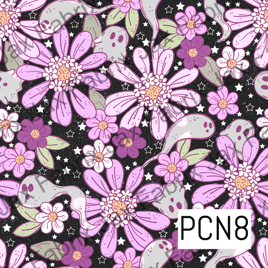 Floral Boos Black PCN8