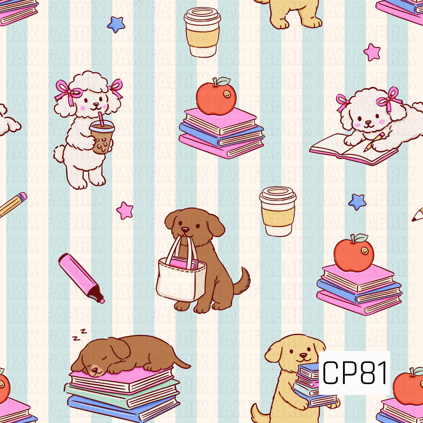 CP781 - Back-to-School Pups Blue