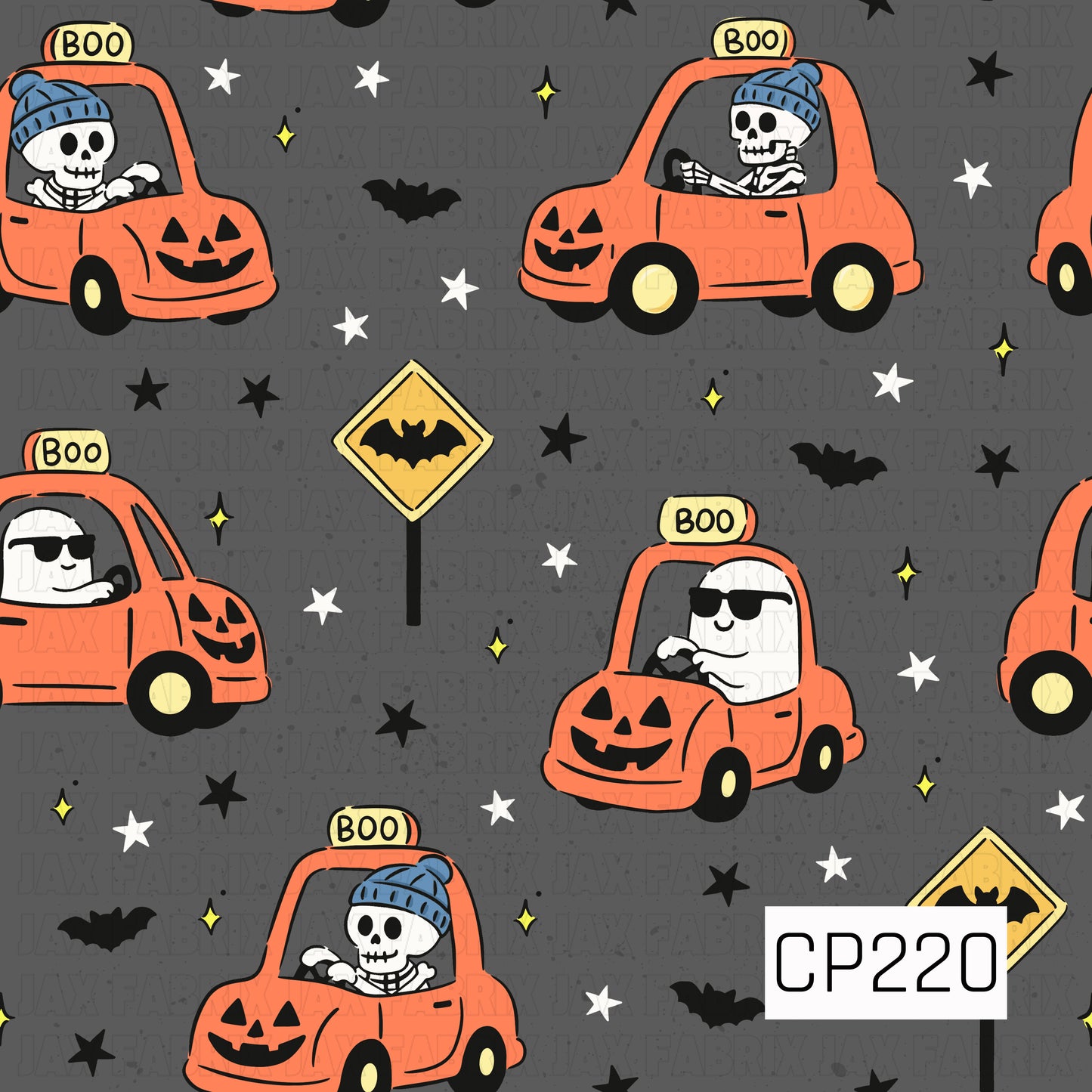 CP220 - Boo Crew Taxi Ride Gray