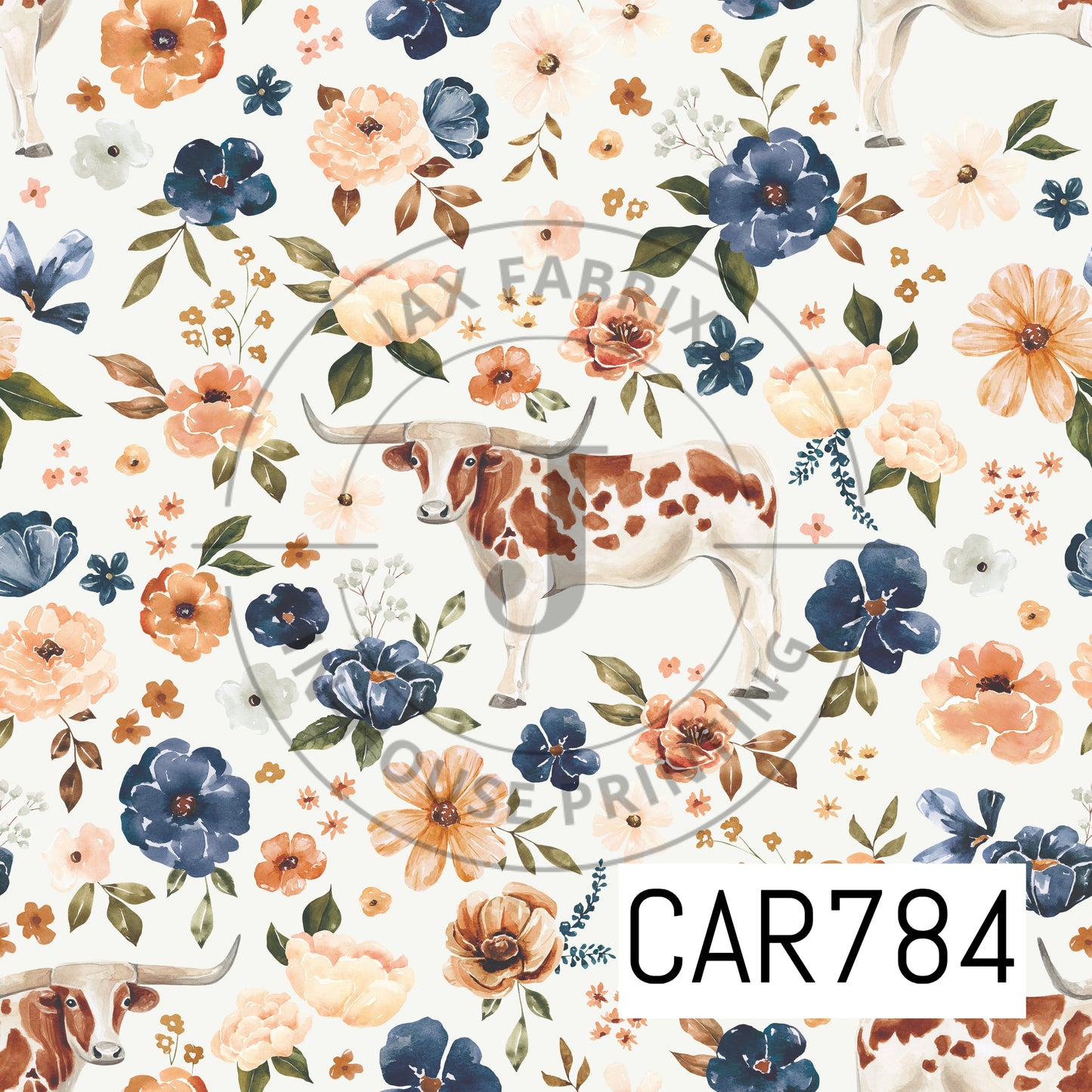 Farm and Meadow Texas Longhorn Cow CAR784