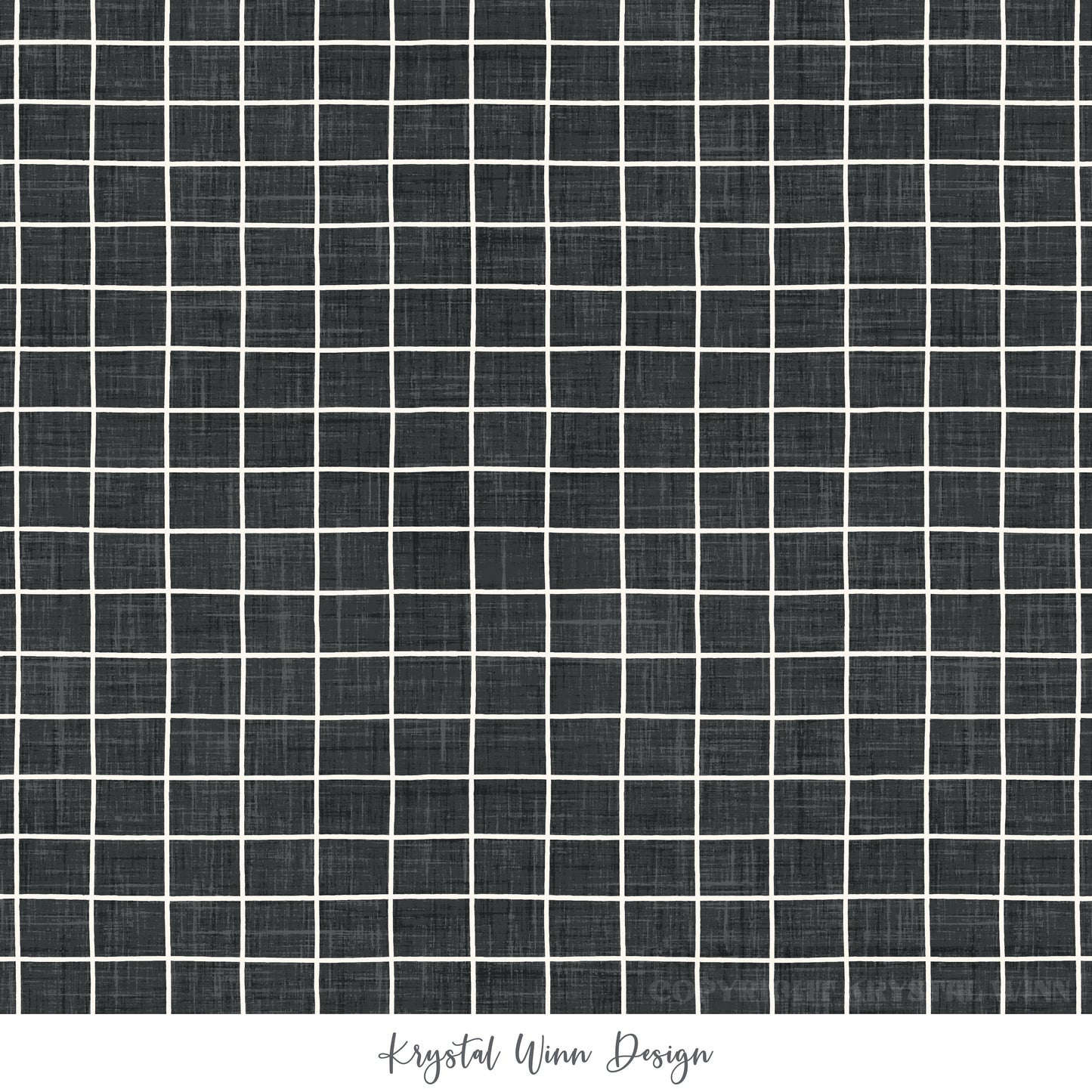 Candy Corn Harvest Plaid Black KW946