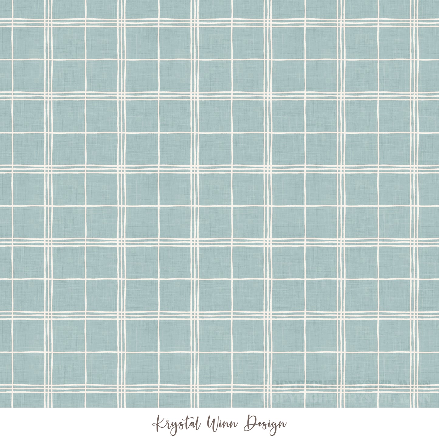 Carrot Farm Plaid Blue KW666