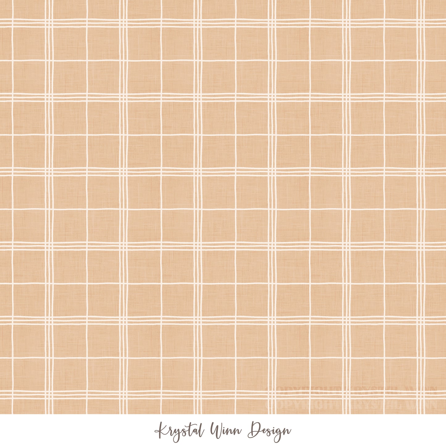 Carrot Farm Plaid Gold KW665