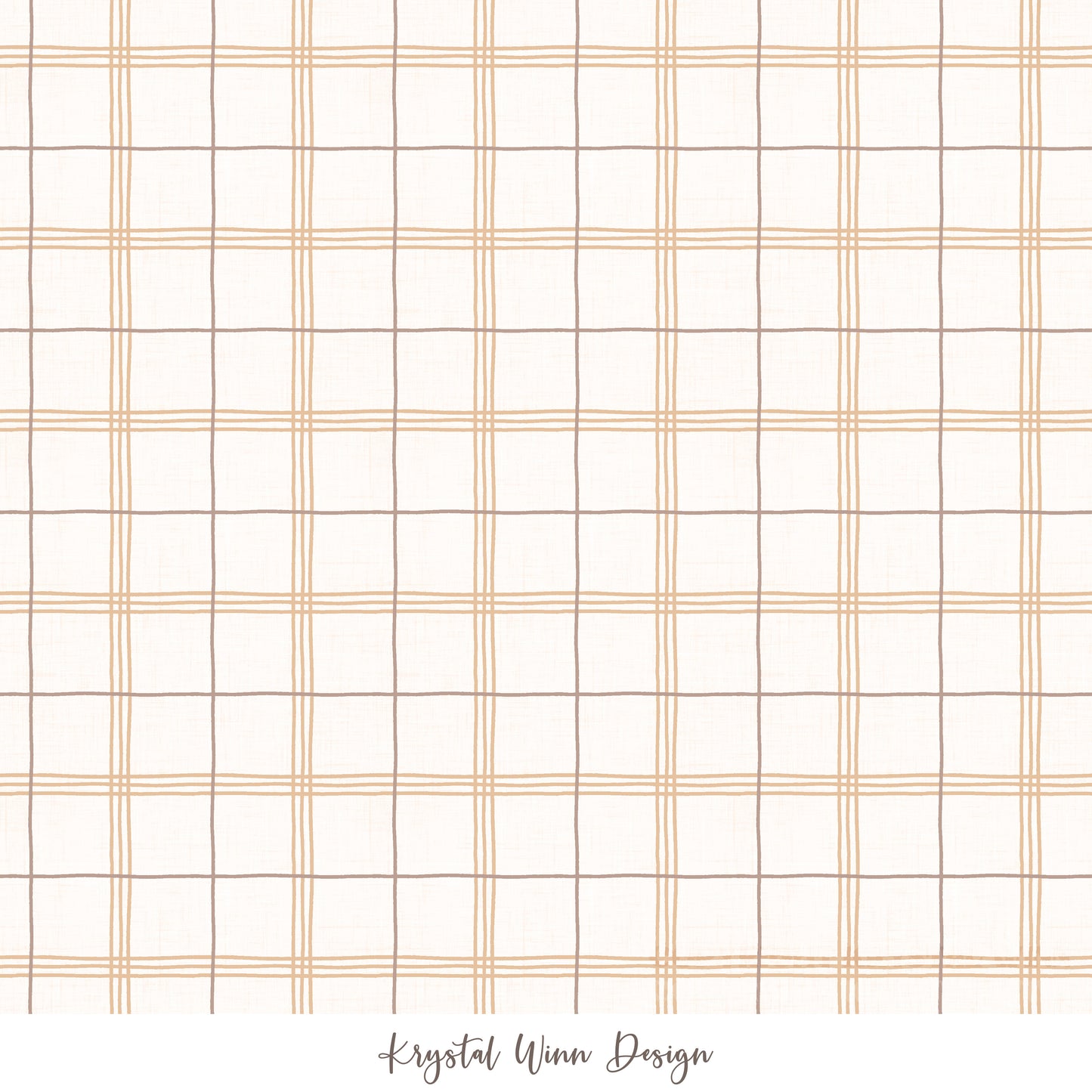 Carrot Farm Plaid Gold KW661