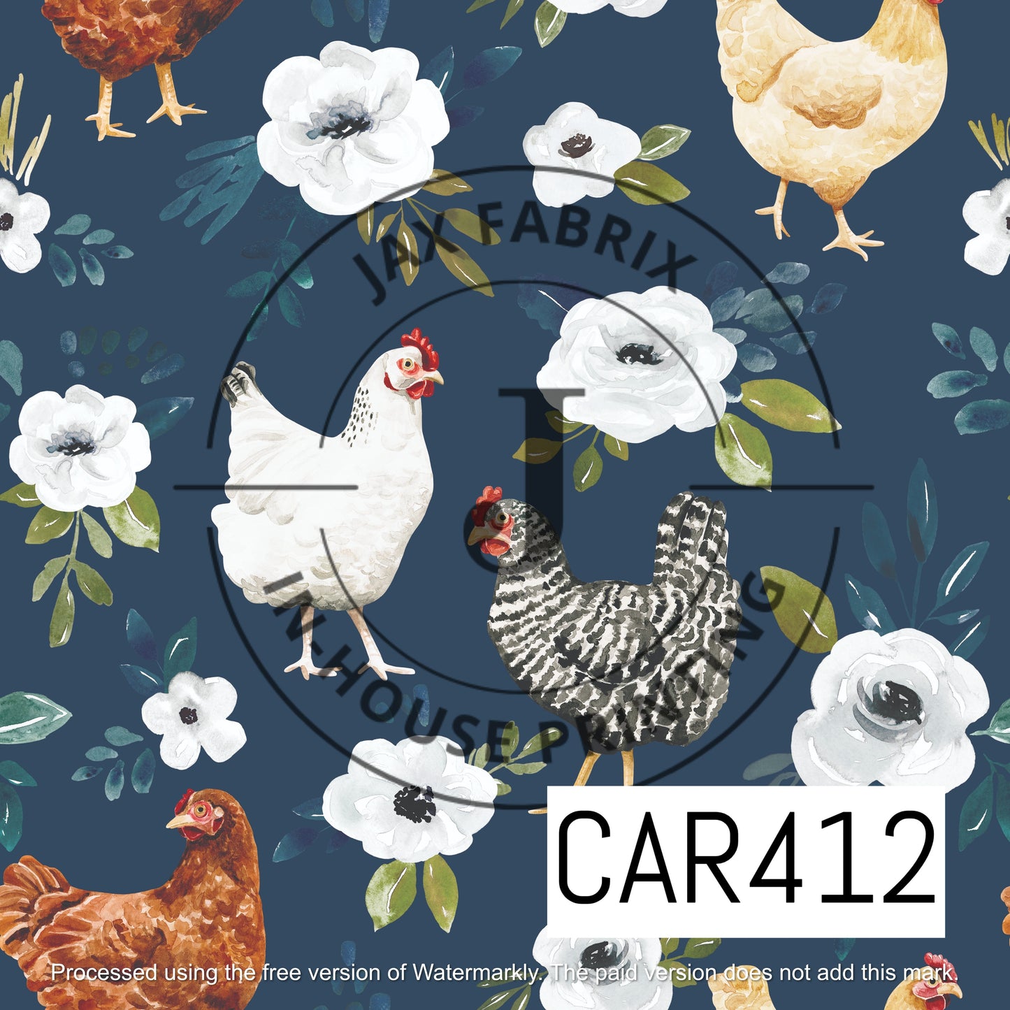 Avaleigh Chicken Navy CAR412