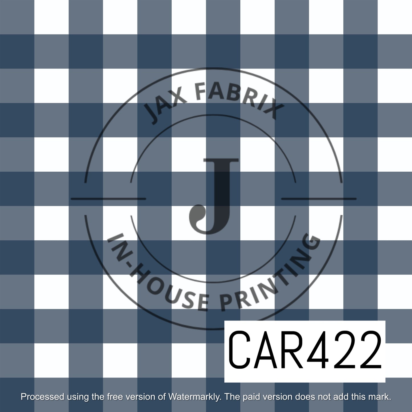Avaleigh Gingham Navy CAR422