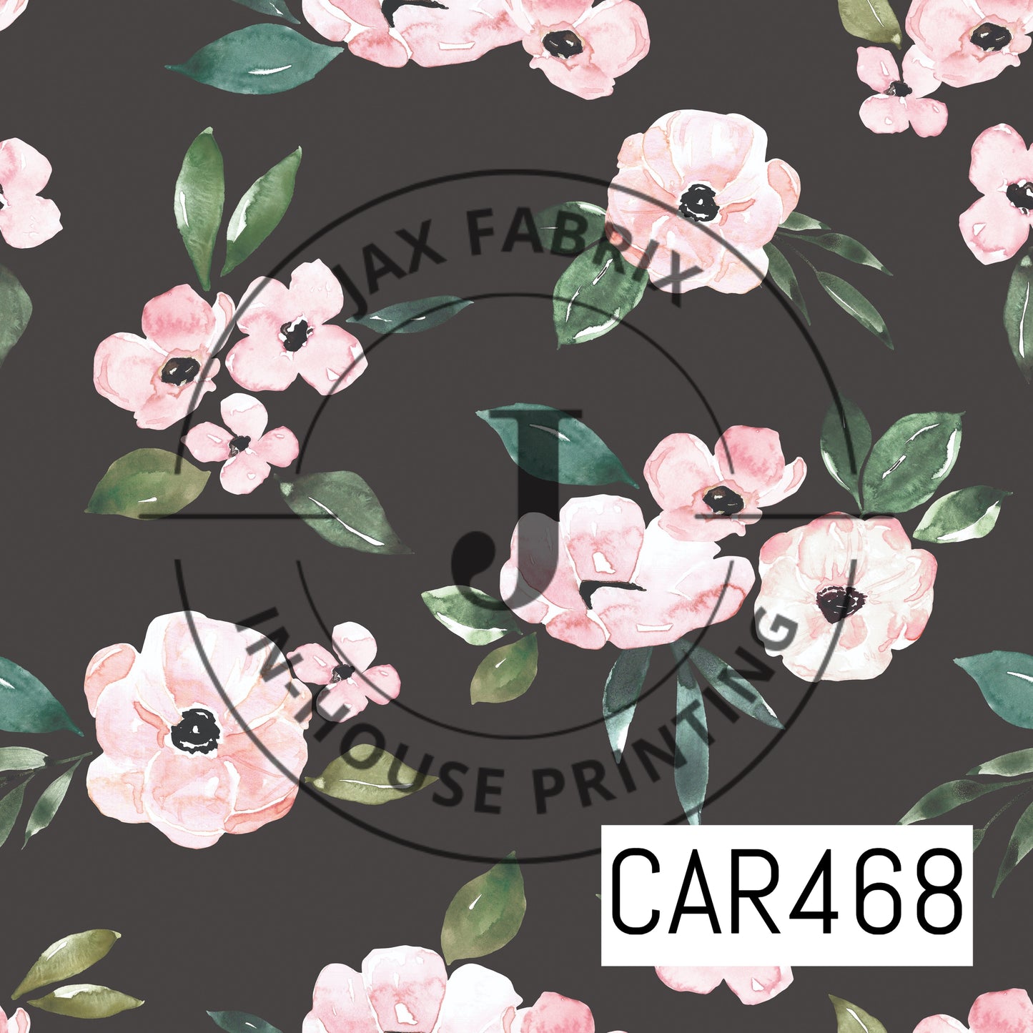 Blush Floral Black CAR468