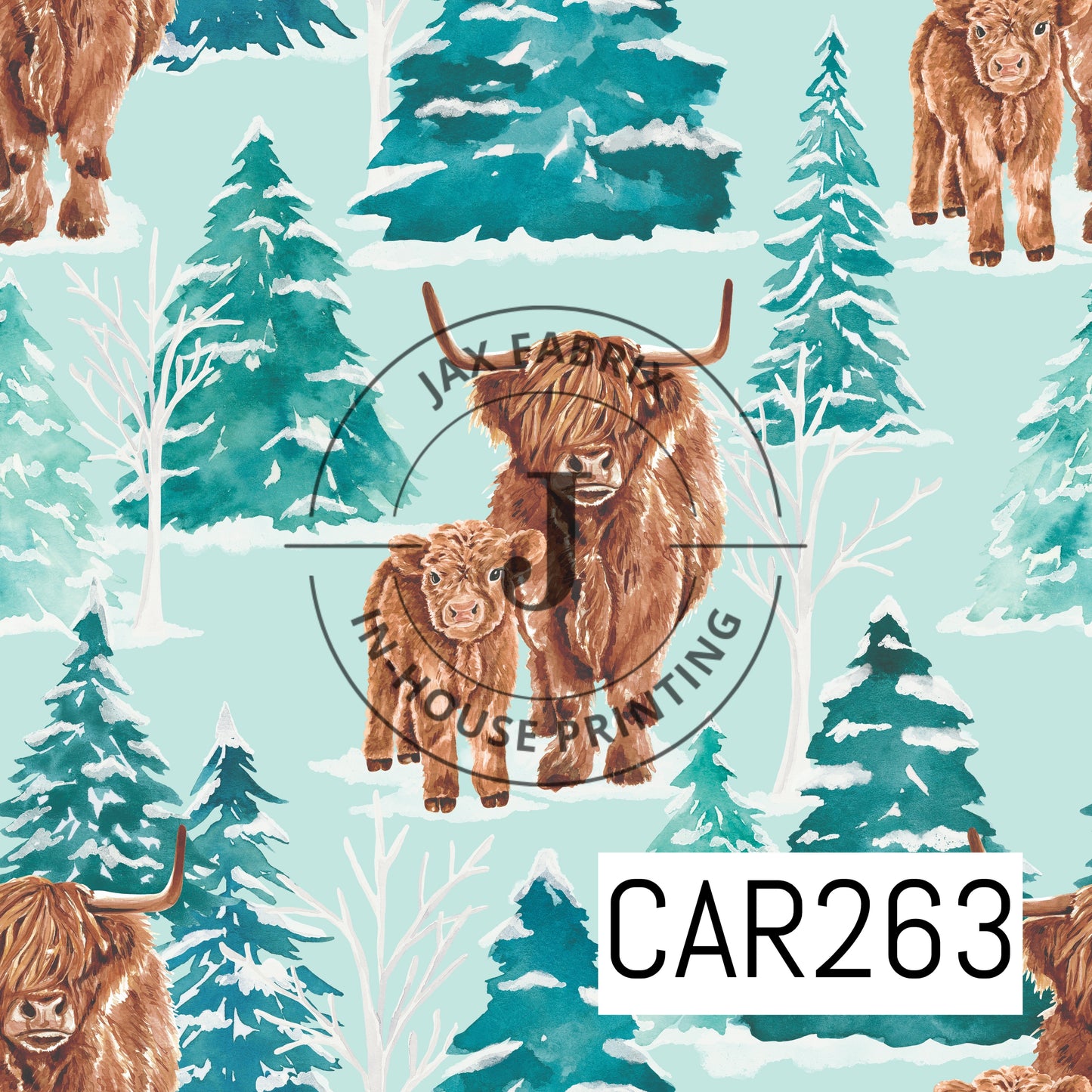 Forest and Friends Highland Cows Forest CAR263