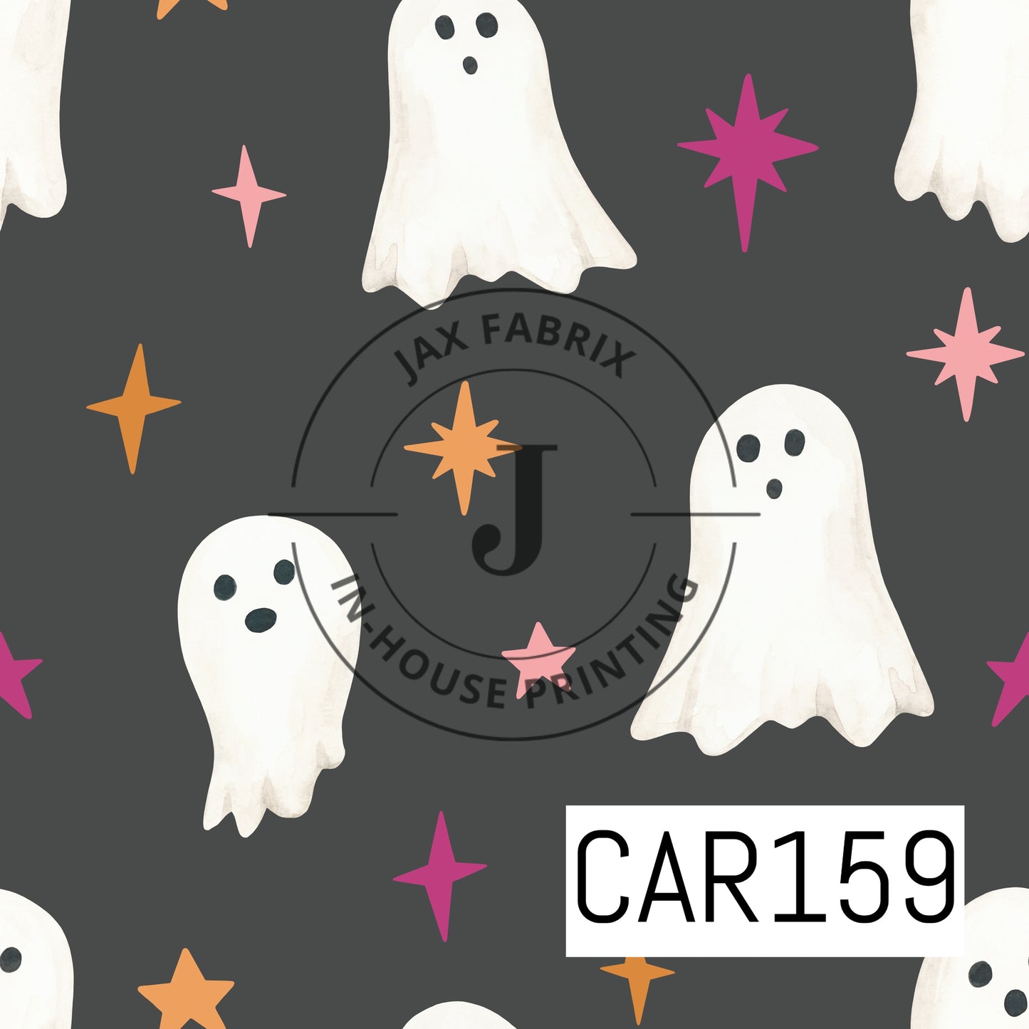 Little Boo Ghosts Sparkle Black CAR159