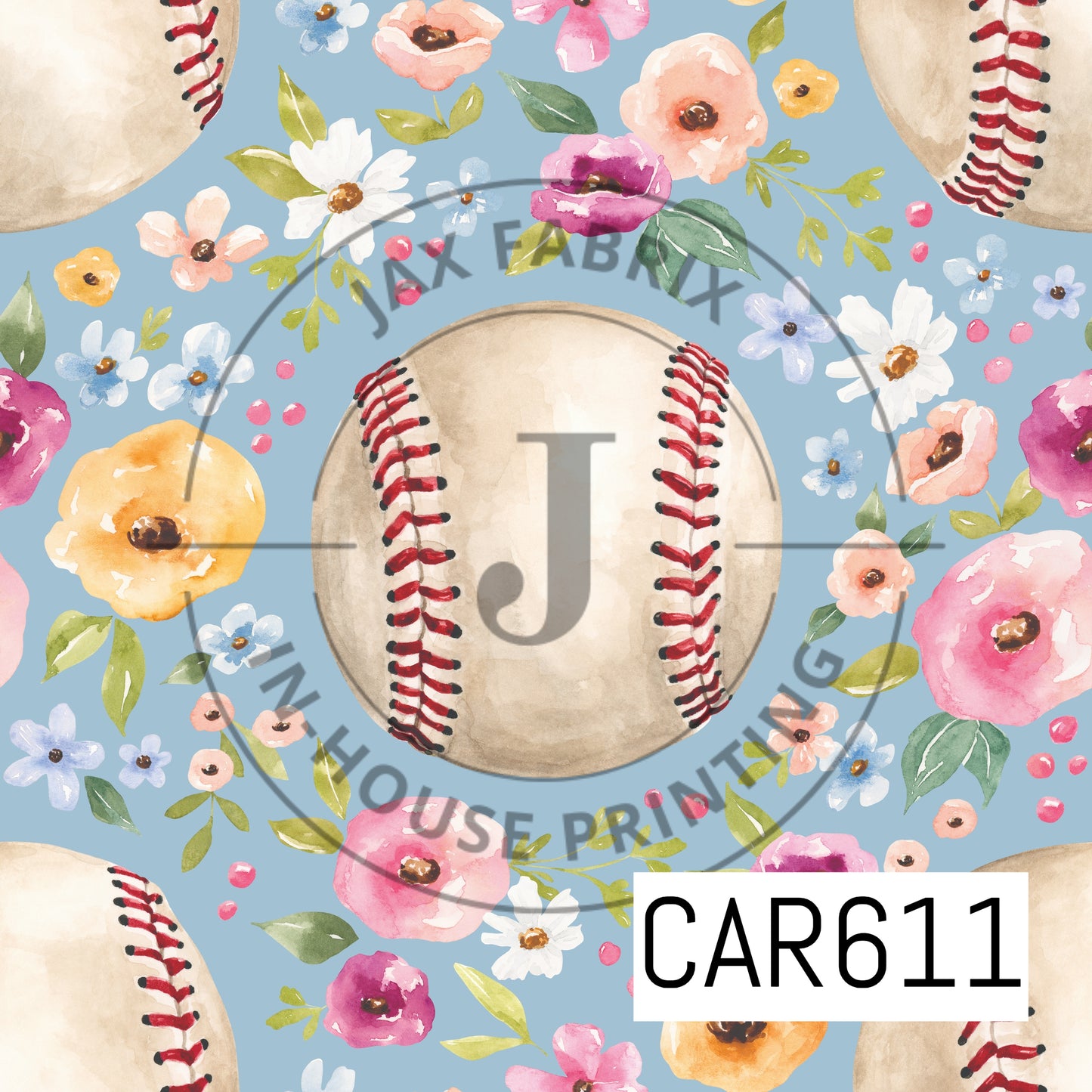 Melody Floral Baseball Blue CAR611