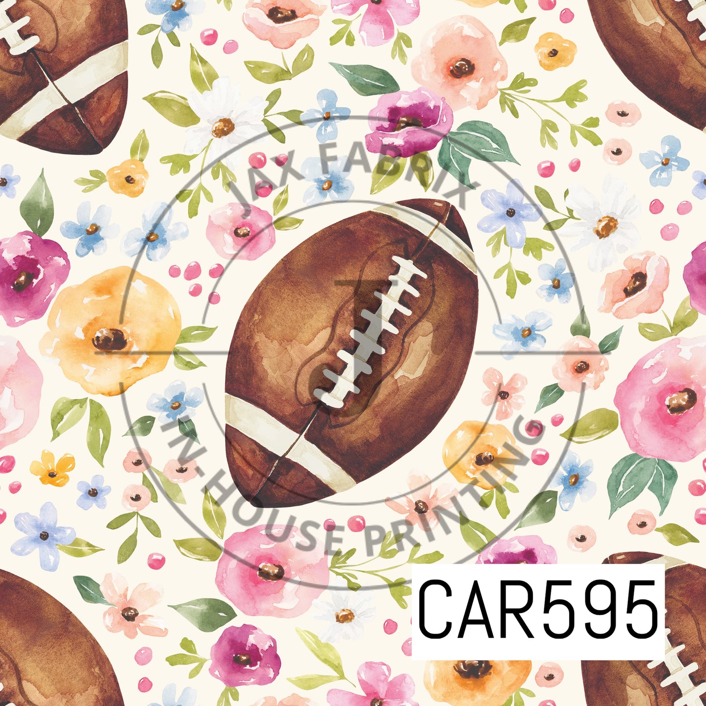Melody Floral Football Cream CAR595
