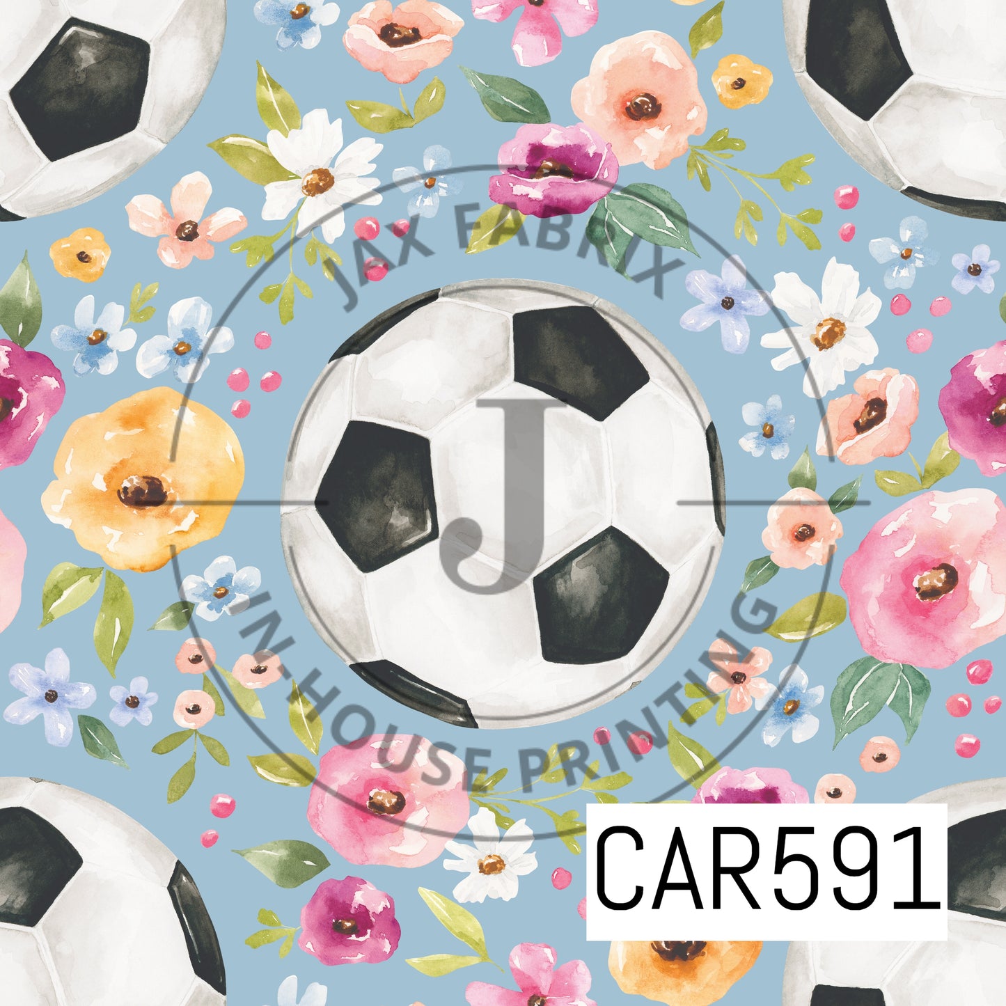 Melody Floral Soccer Blue CAR591