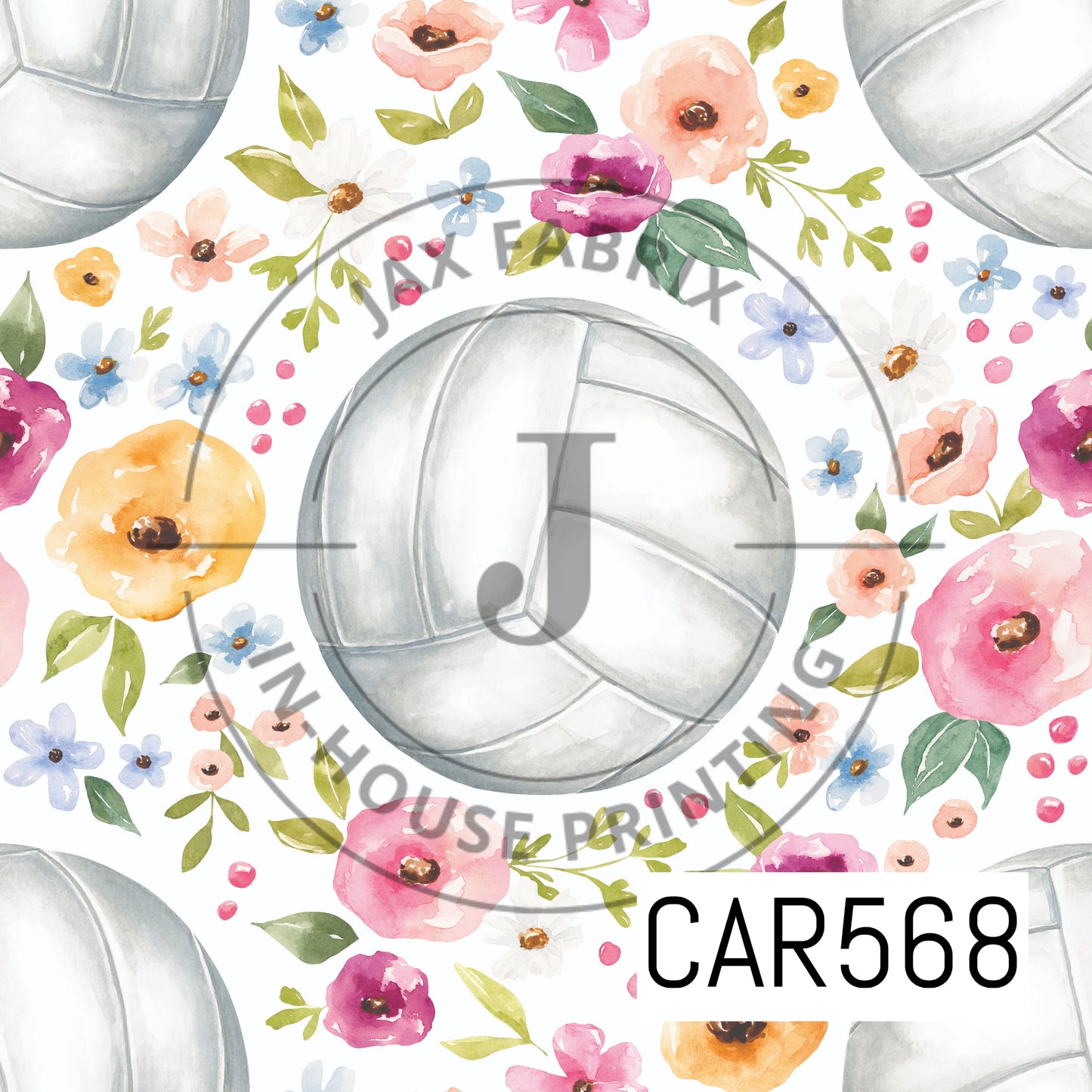 Melody Floral Volleyball White CAR568