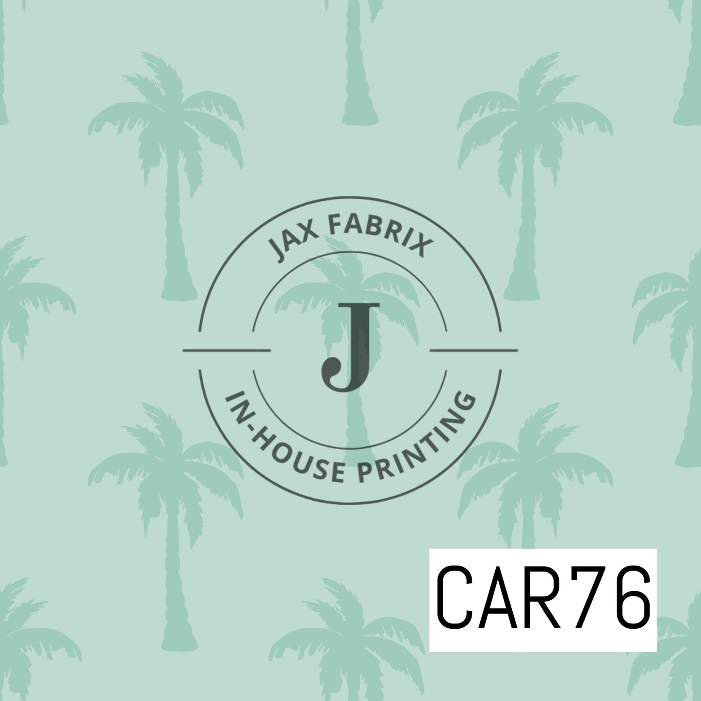 Pirates Ahoy Palm Trees Aqua Blue CAR76