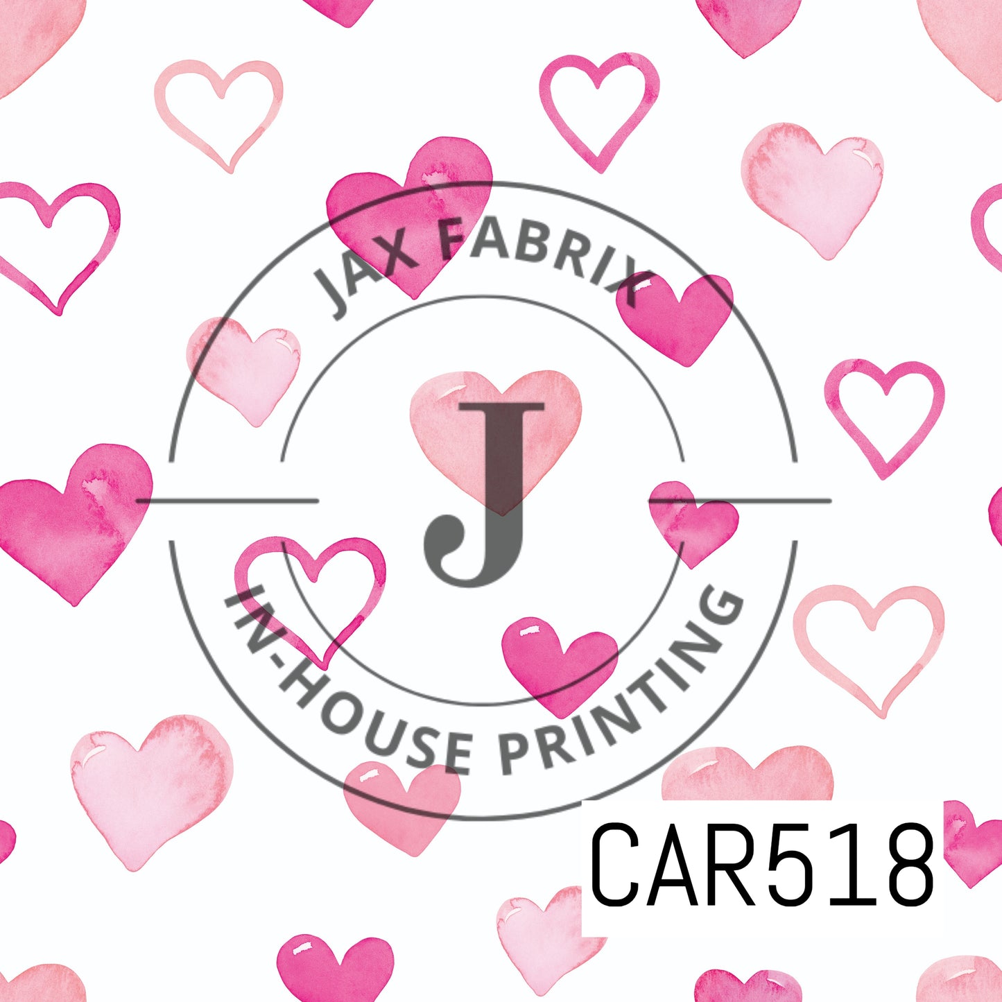 Valentine Pink Hearts CAR518