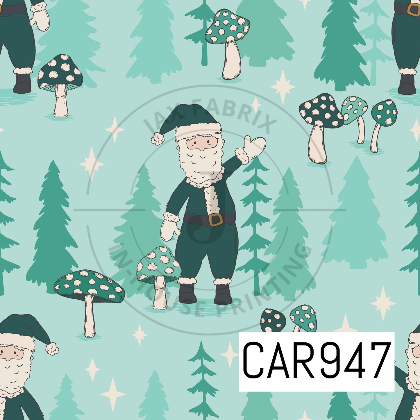 Whimsical Winter Santa CAR947