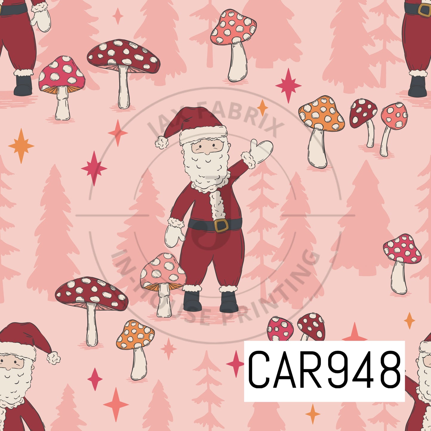 Whimsical Winter Santa CAR948