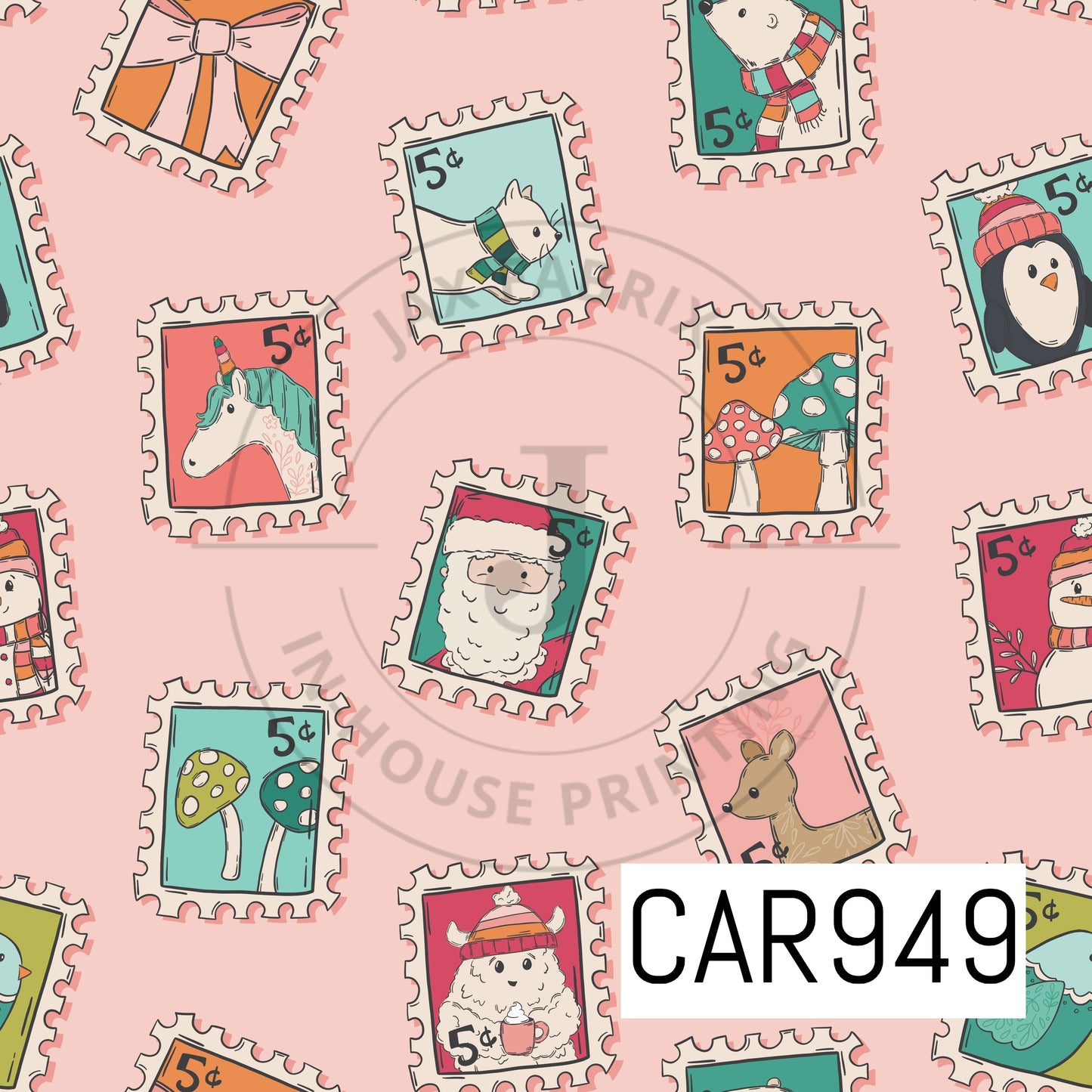 Whimsical Winter Stamps CAR949