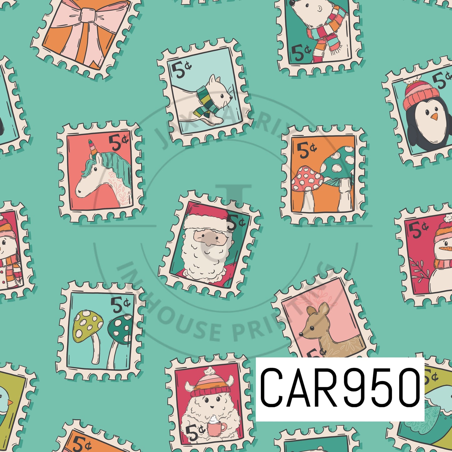 Whimsical Winter Stamps CAR950