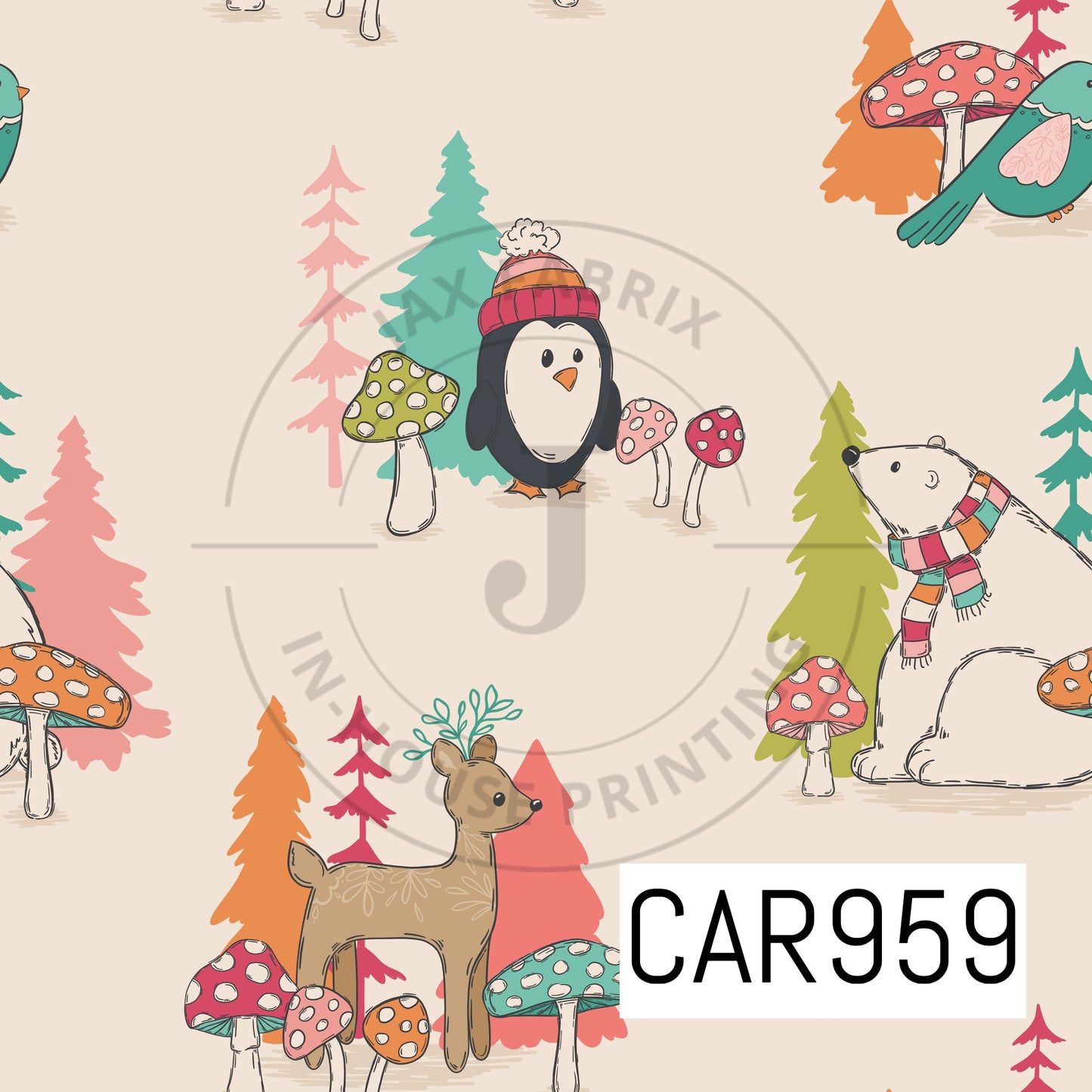 Whimsical Winter Animals CAR959