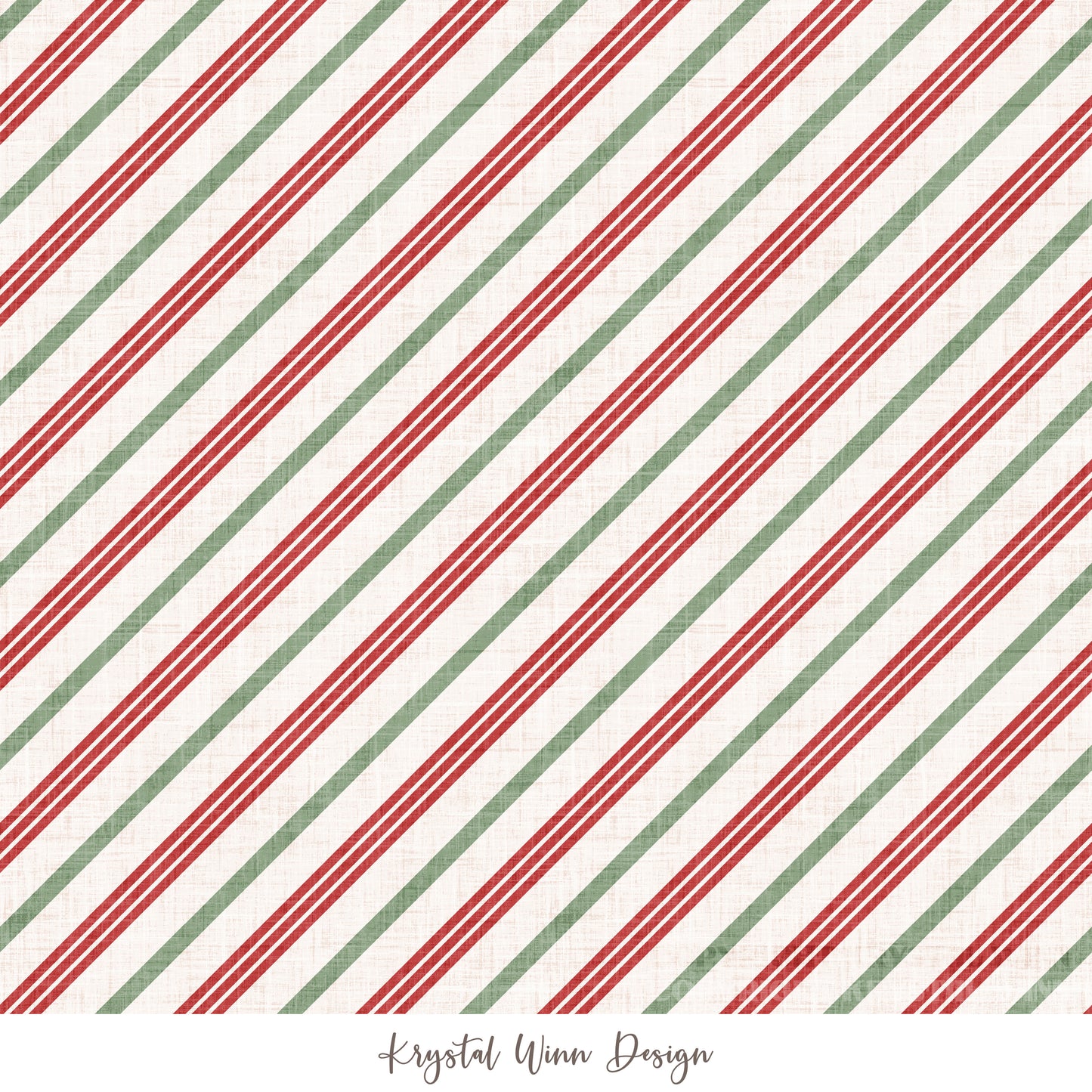 Christmas Cookie Candy Stripe Multi KW1307