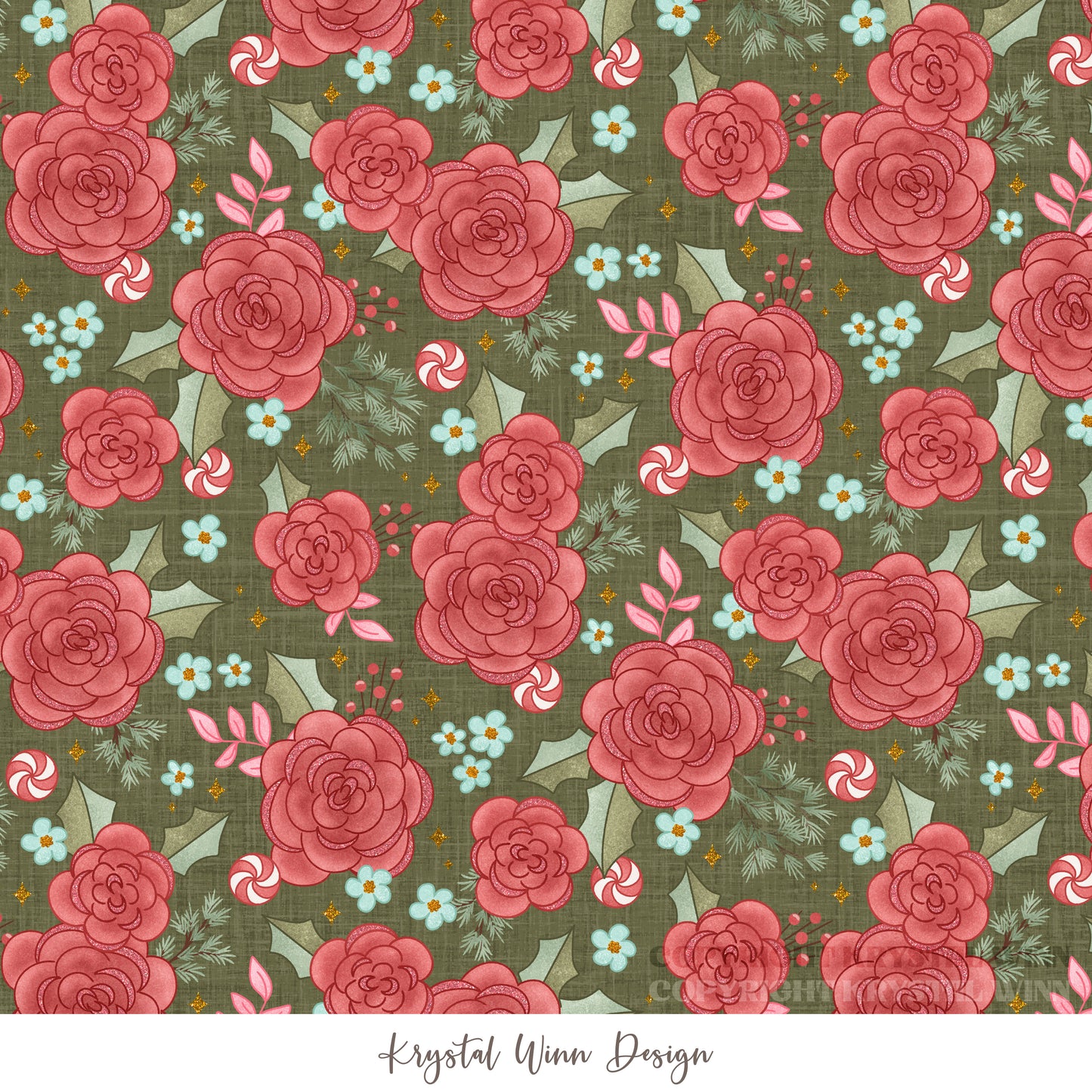 Christmas Cookie Floral Forest KW1338