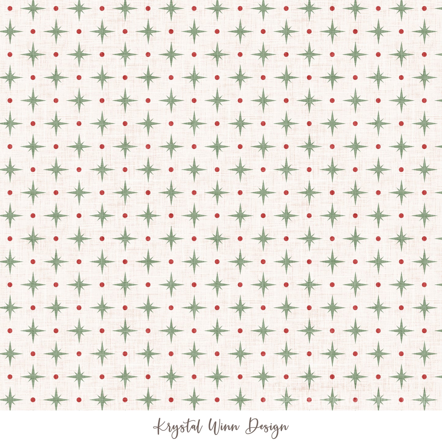 Christmas Cookie Starburst Green KW1318