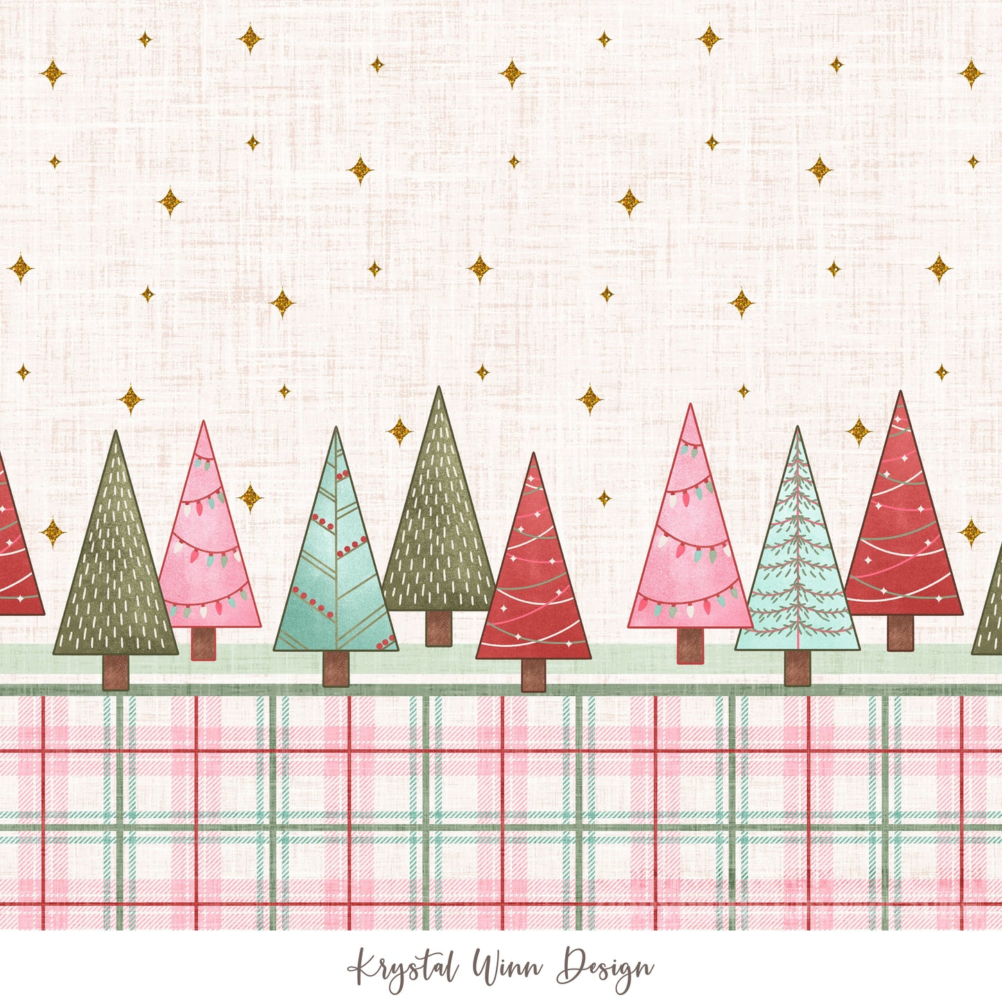 Christmas Cookie Tree Border KW1333