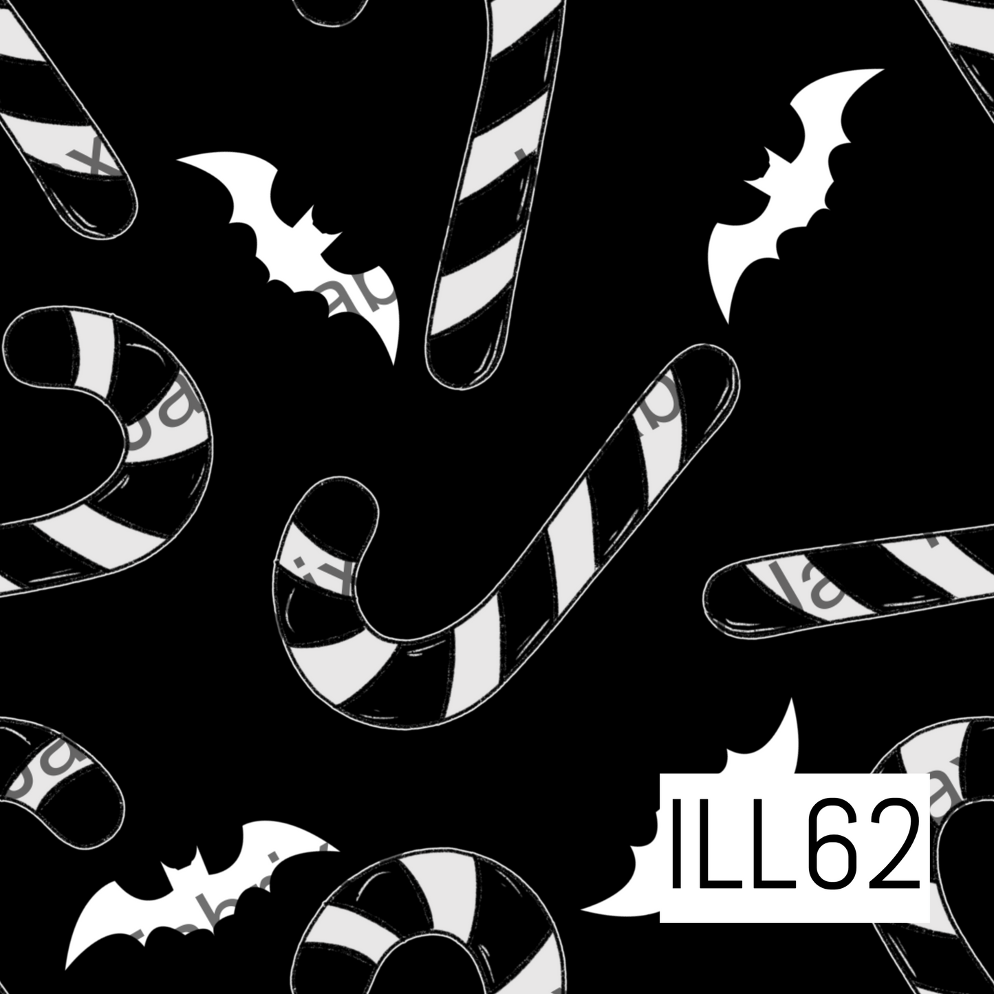 Candy Cane Coco Bats ILL63