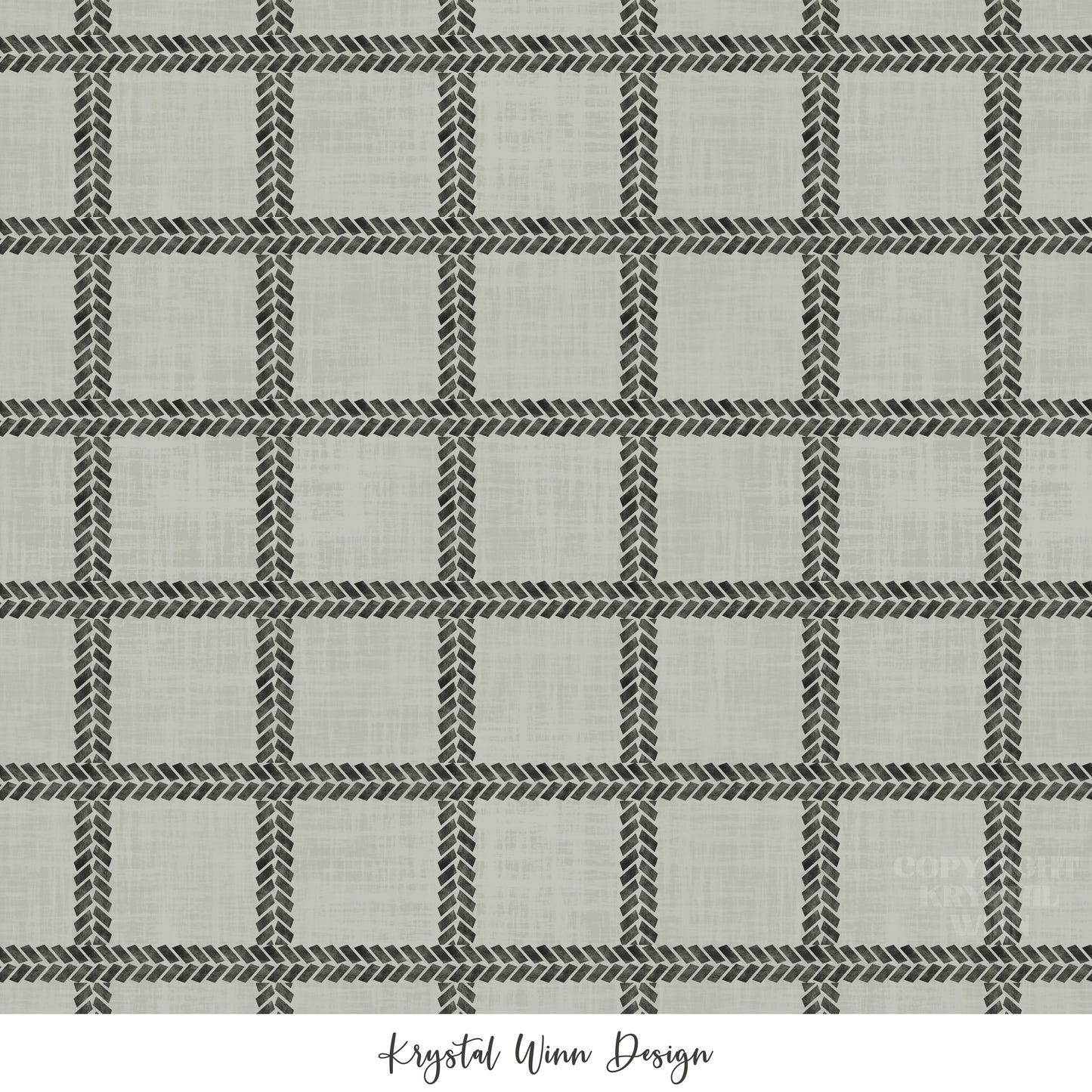 Construction Crew Tire Track Plaid Green KW594