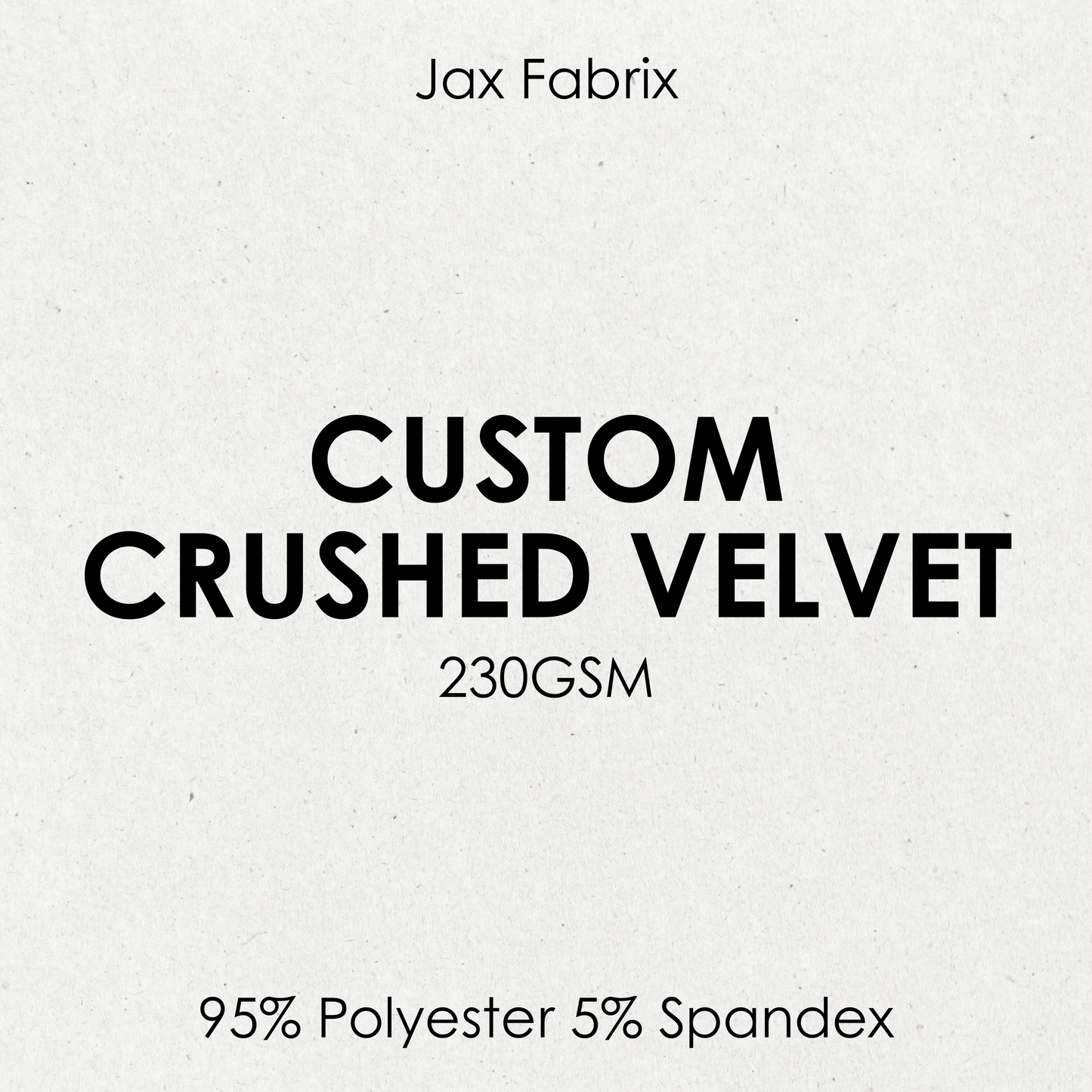 Custom Crushed Velvet