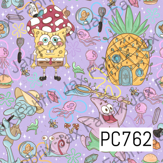 Cottagecore Sponge Purple PC762