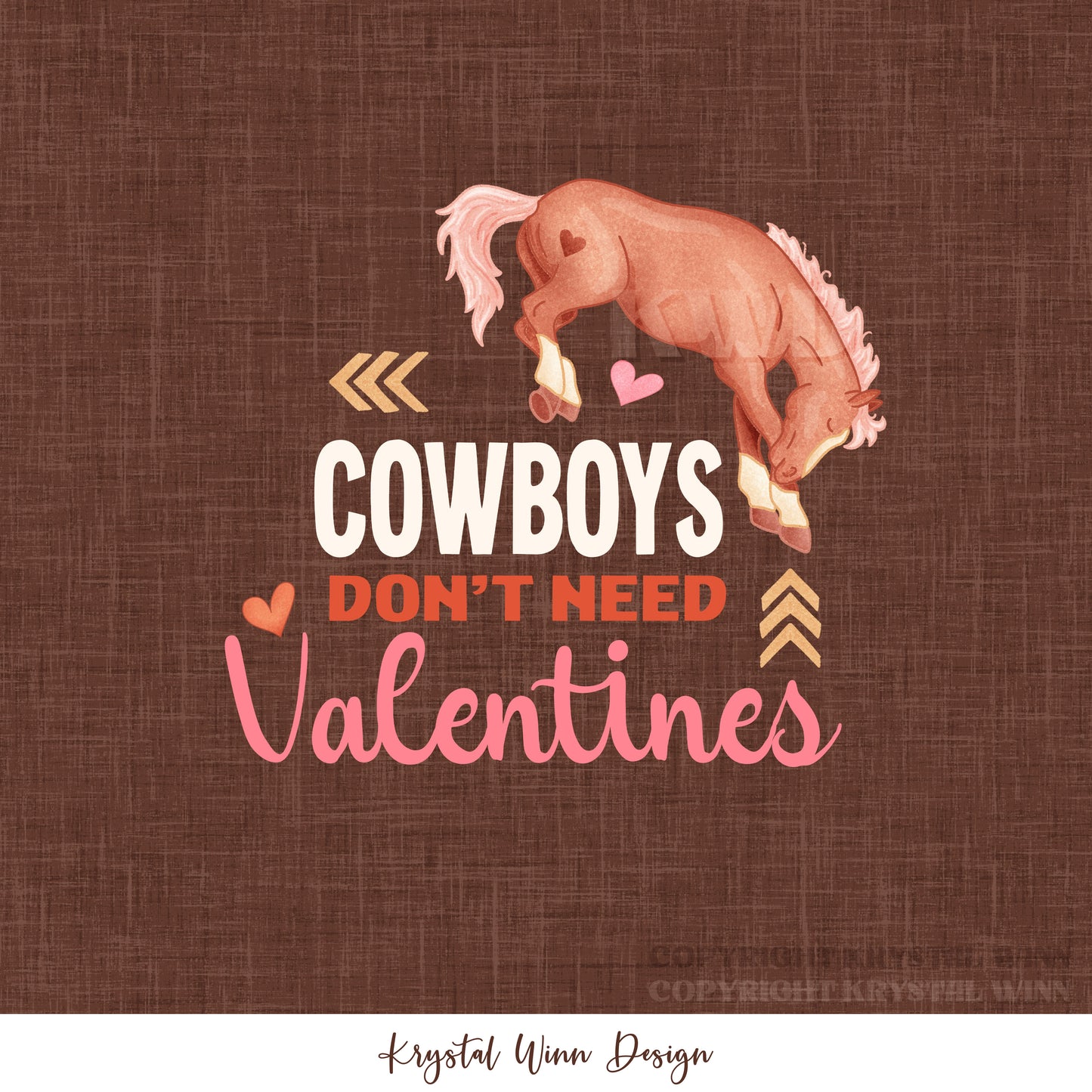 Cowboy Valentine Cowboys Panel KW1412